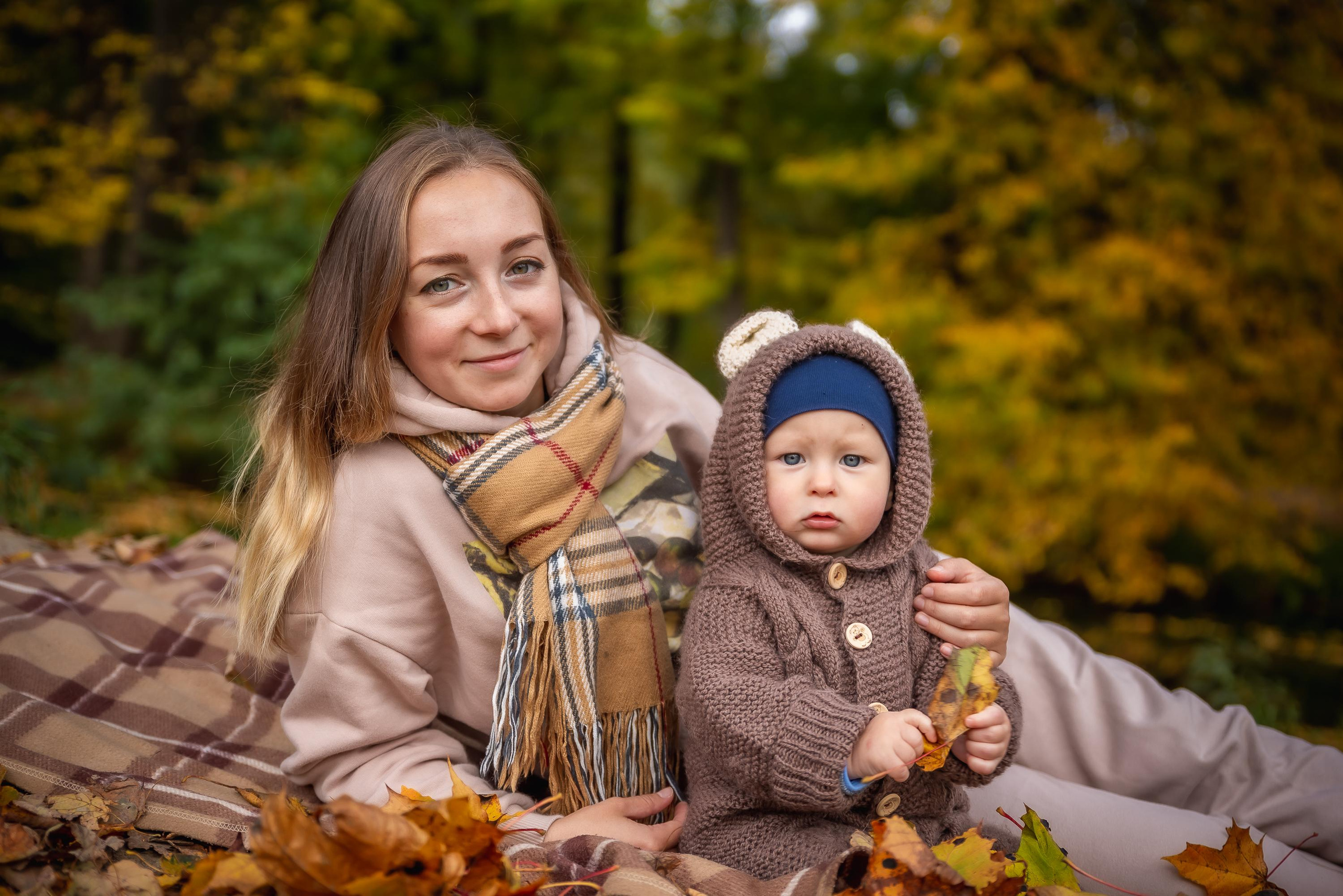 Осенняя съемка малышей в парке. Репортажный, семейный, свадебный фотограф Санкт-Петербург Ольга Лесюк