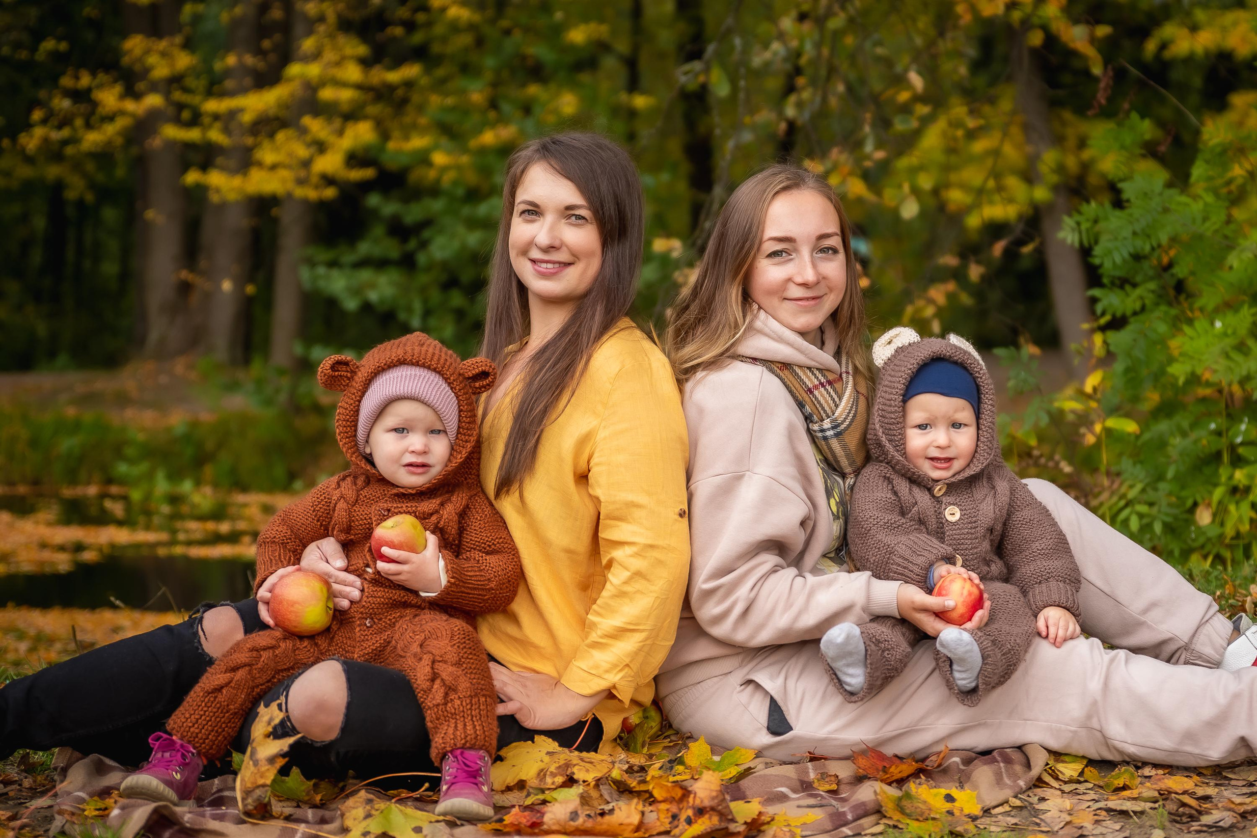Осенняя съемка малышей в парке. Репортажный, семейный, свадебный фотограф Санкт-Петербург Ольга Лесюк
