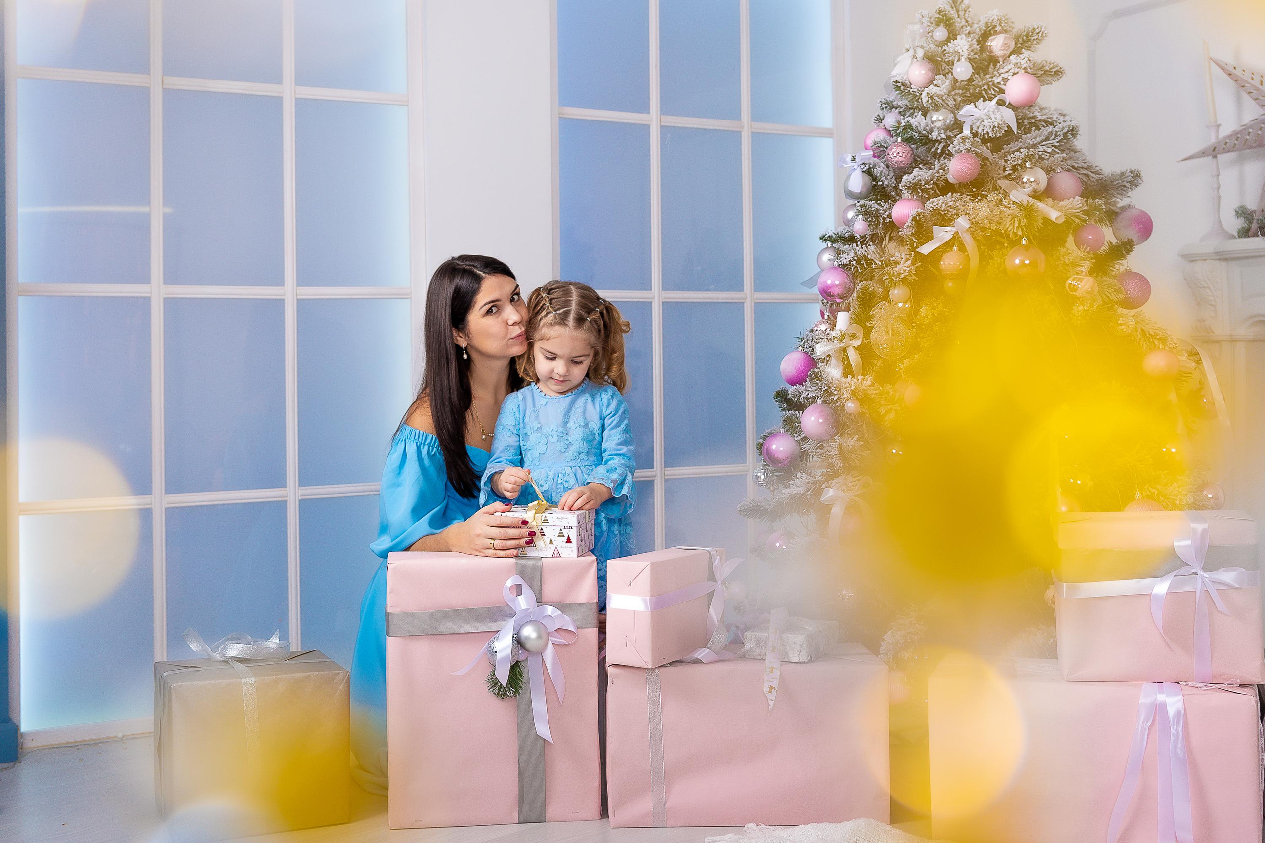 Новогодняя семейная съемка Олфи фотостудия. Репортажный, семейный, свадебный фотограф Санкт-Петербург Ольга Лесюк