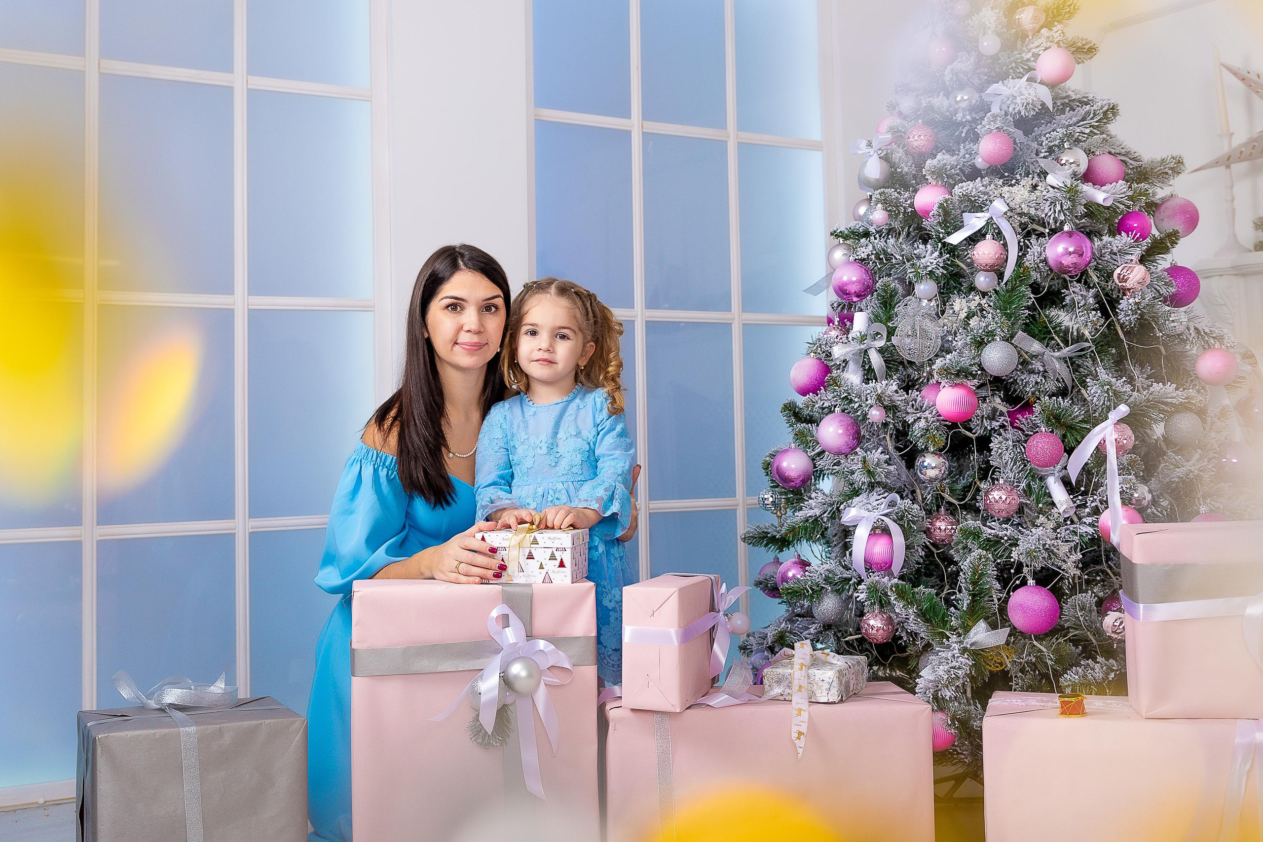 Новогодняя семейная съемка Олфи фотостудия. Репортажный, семейный, свадебный фотограф Санкт-Петербург Ольга Лесюк