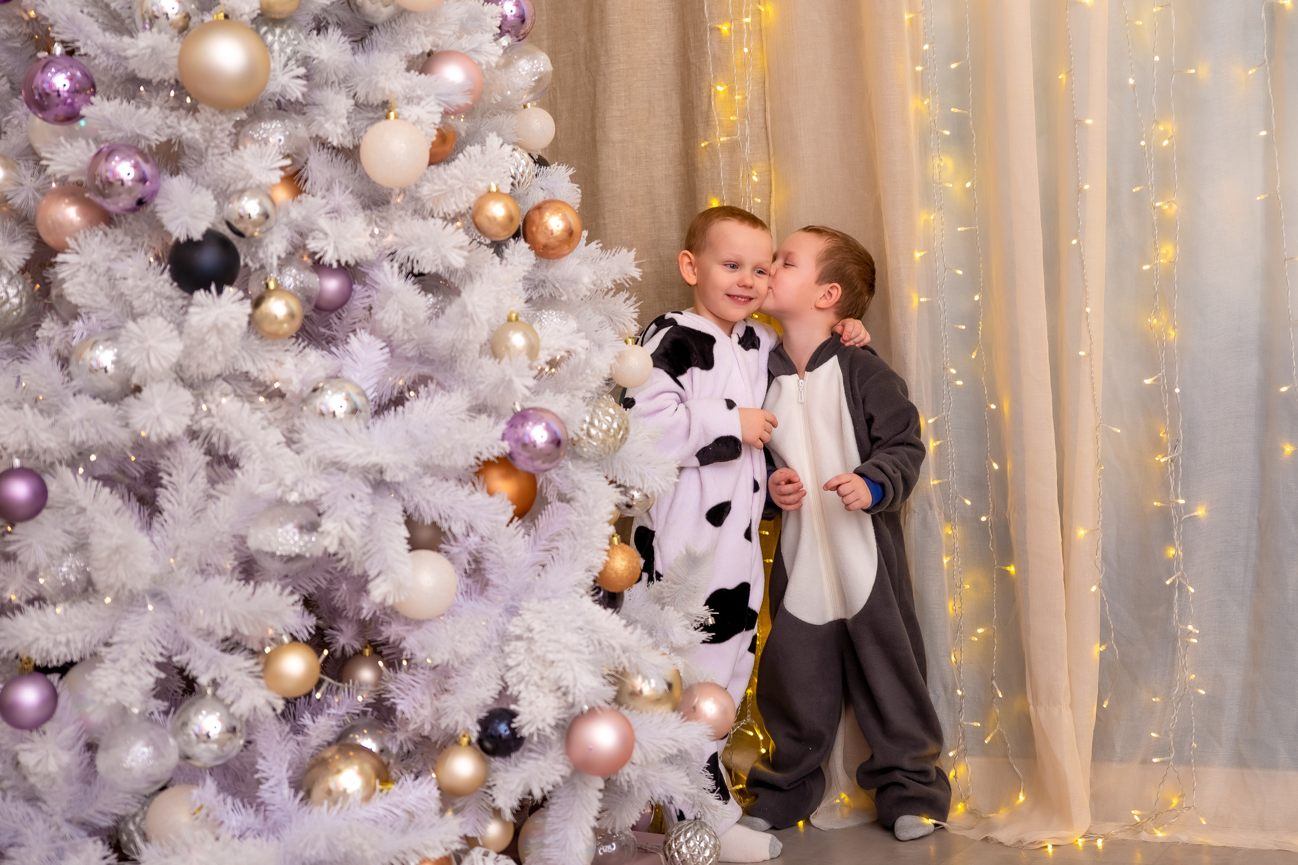 Новогодняя семейная съемка в фотостудии Веретено. Репортажный, семейный, свадебный фотограф Санкт-Петербург Ольга Лесюк