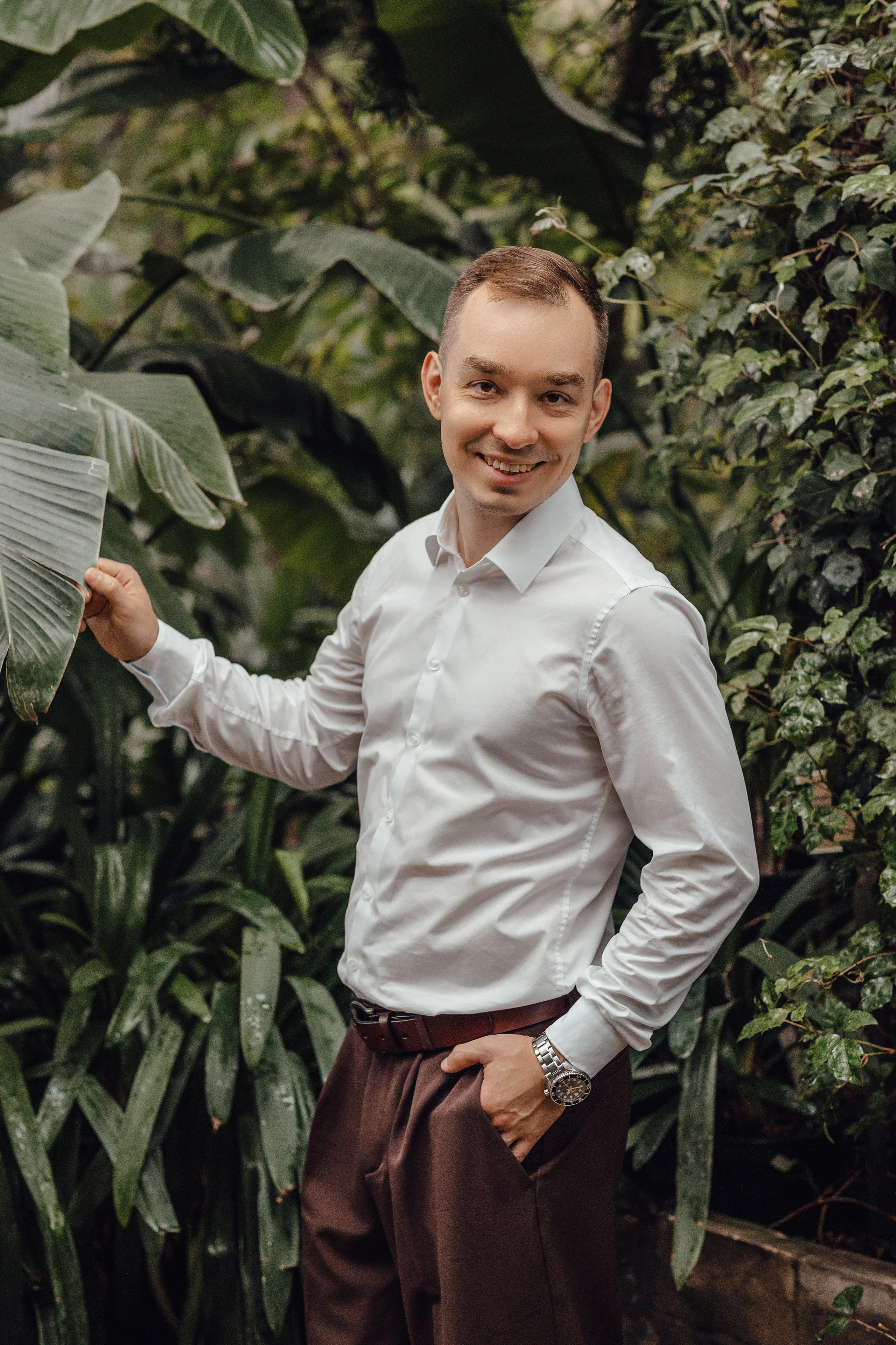Свадебная фотосессия в Оранжерее. Свадебный фотограф в Москве Дарья Олендарёва