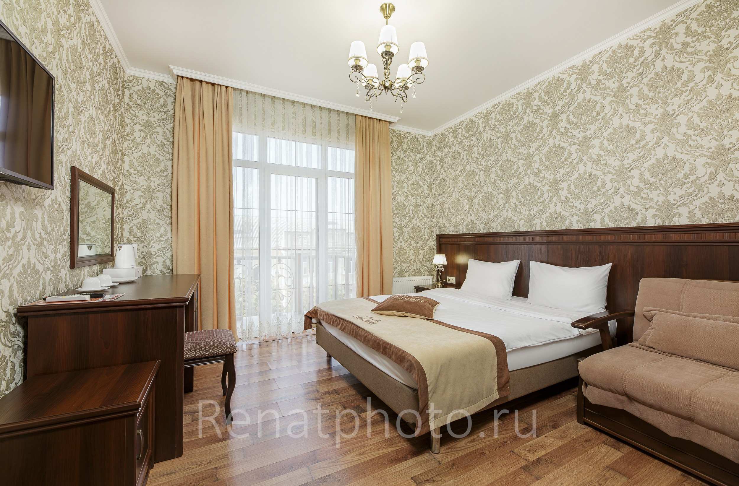 Отель «Вилла». Профессиональная фотосъёмка интерьеров, предметная фотосессия еды для меню г. Анапа