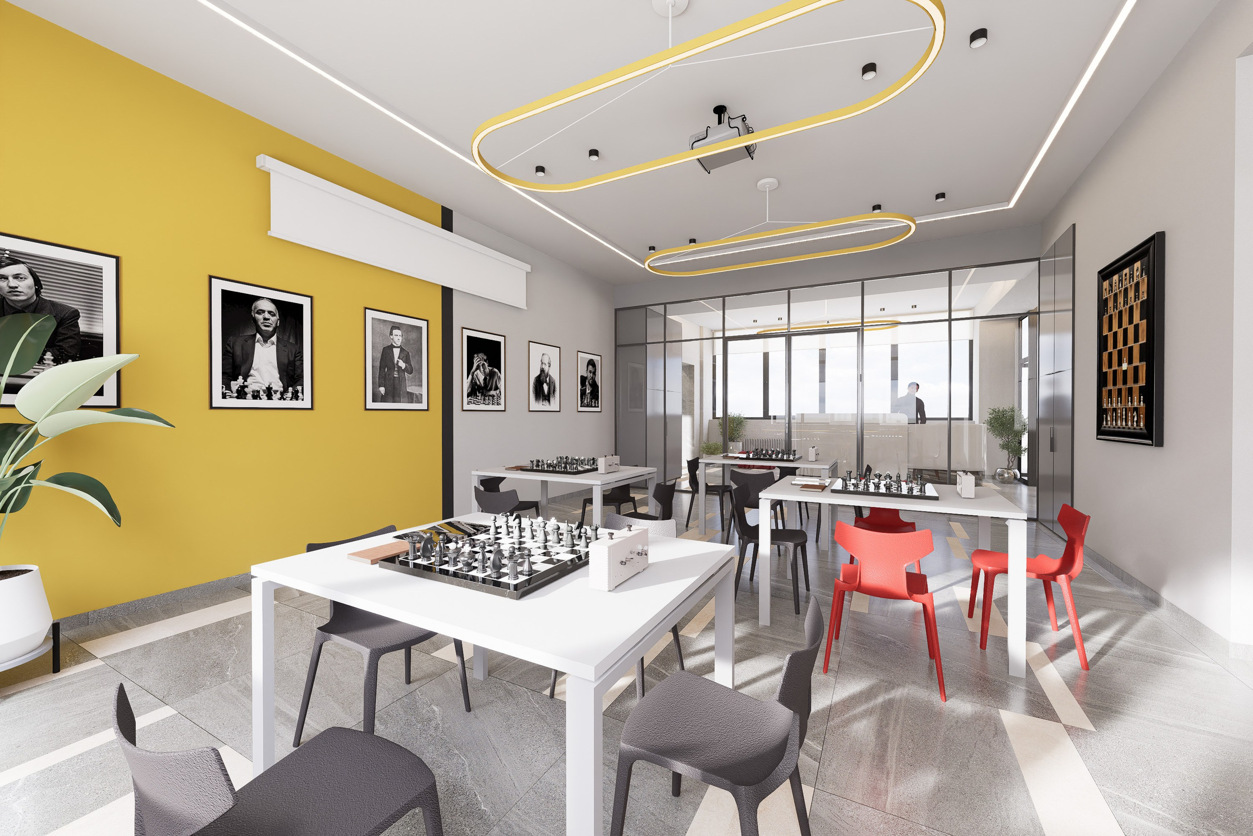 Проект шахматного клуба «ИСКРА». Архитектурно-дизайнерское бюро ROOMS