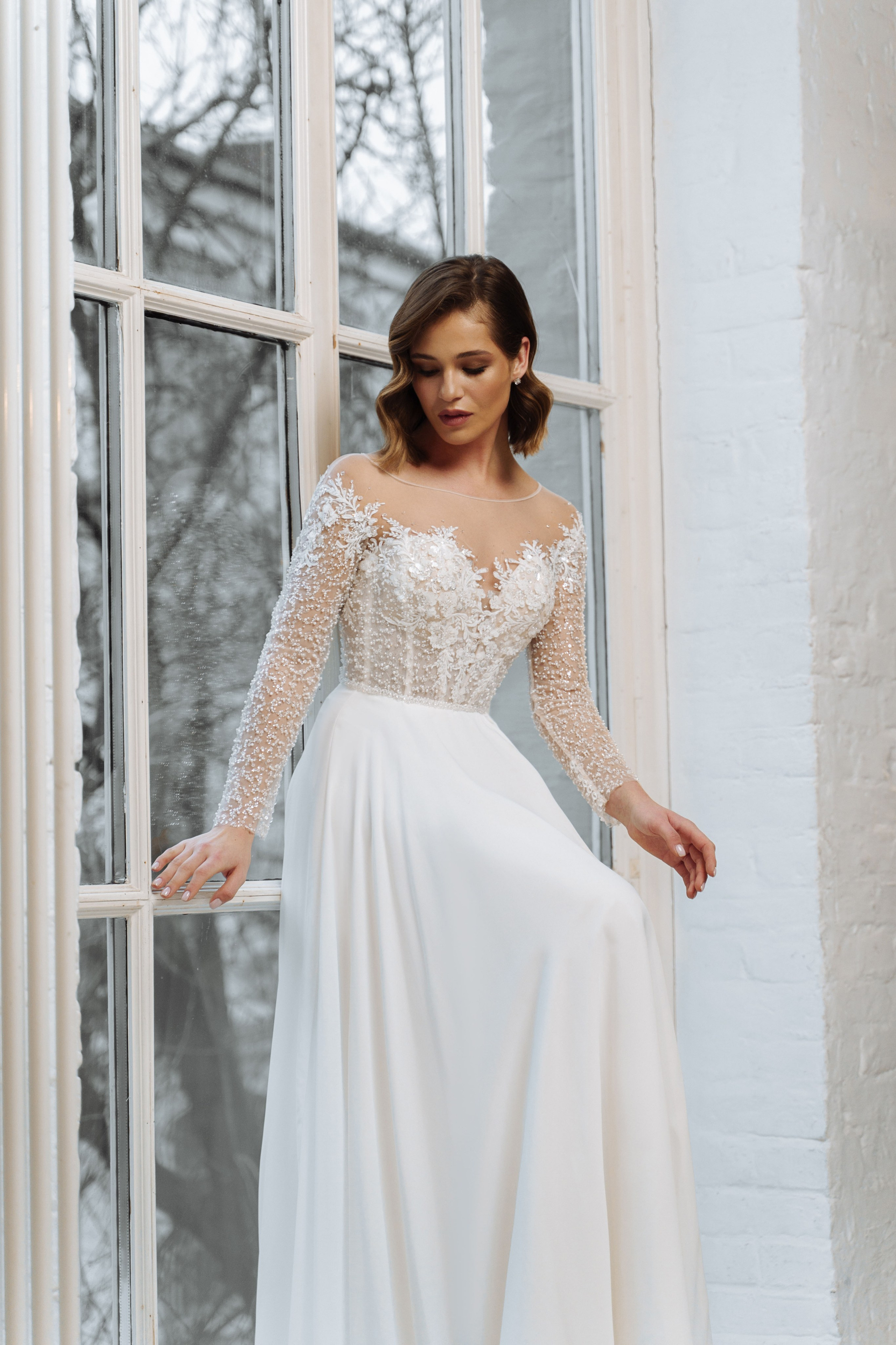 Съемка свадебного каталога бренда BERTINA DESIGN с Кристиной. Свадебный и портретный фотограф Клипа Максим