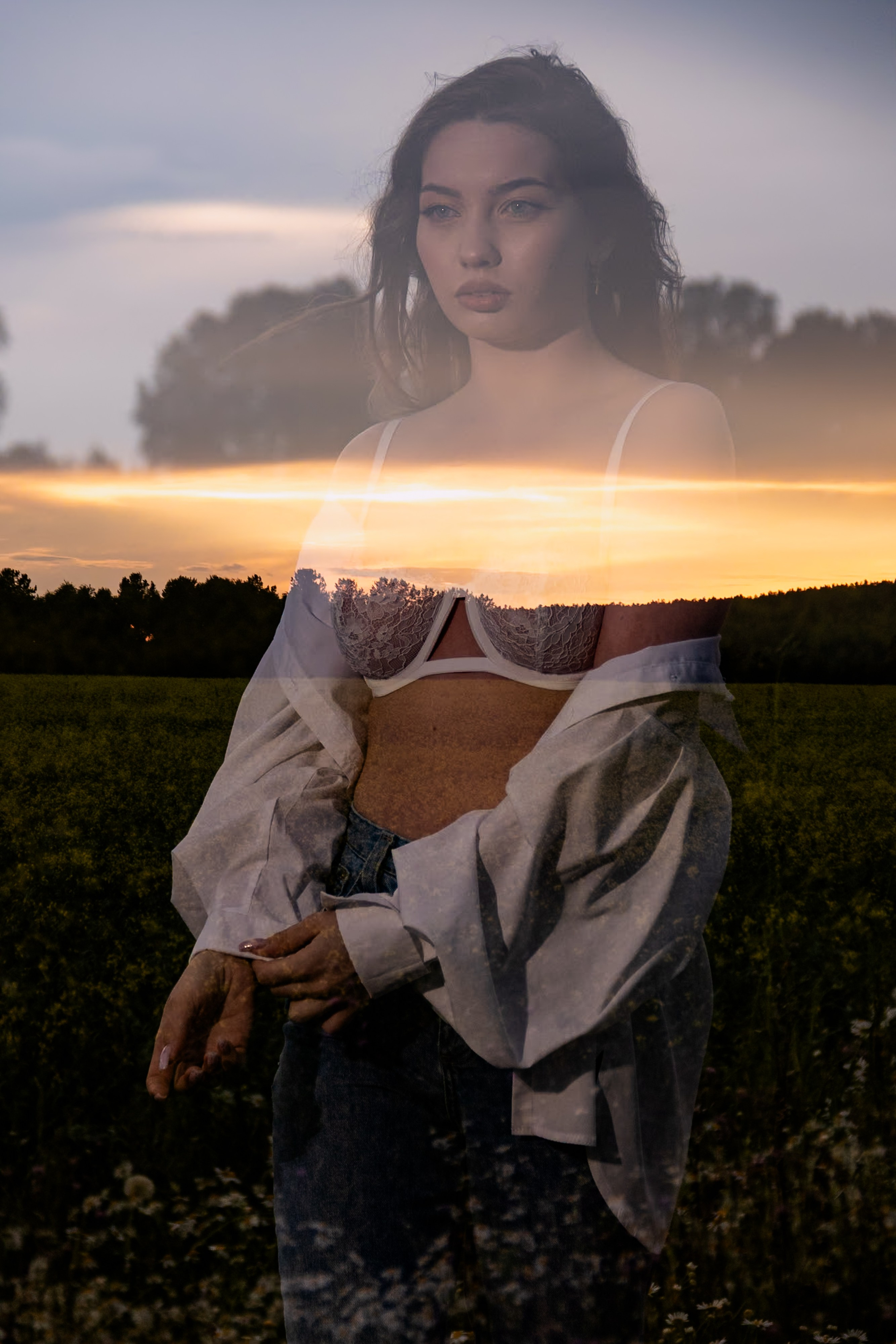 Марина в поле. Семейный и Свадебный фотограф в Иркутске Караваева Дарья