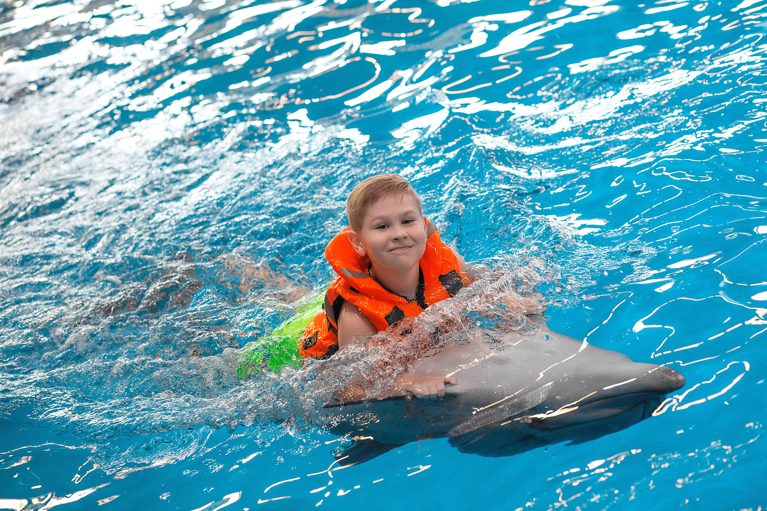 Дима и дельфины. Фотосессия с лошадьми в Нижнем Новгороде