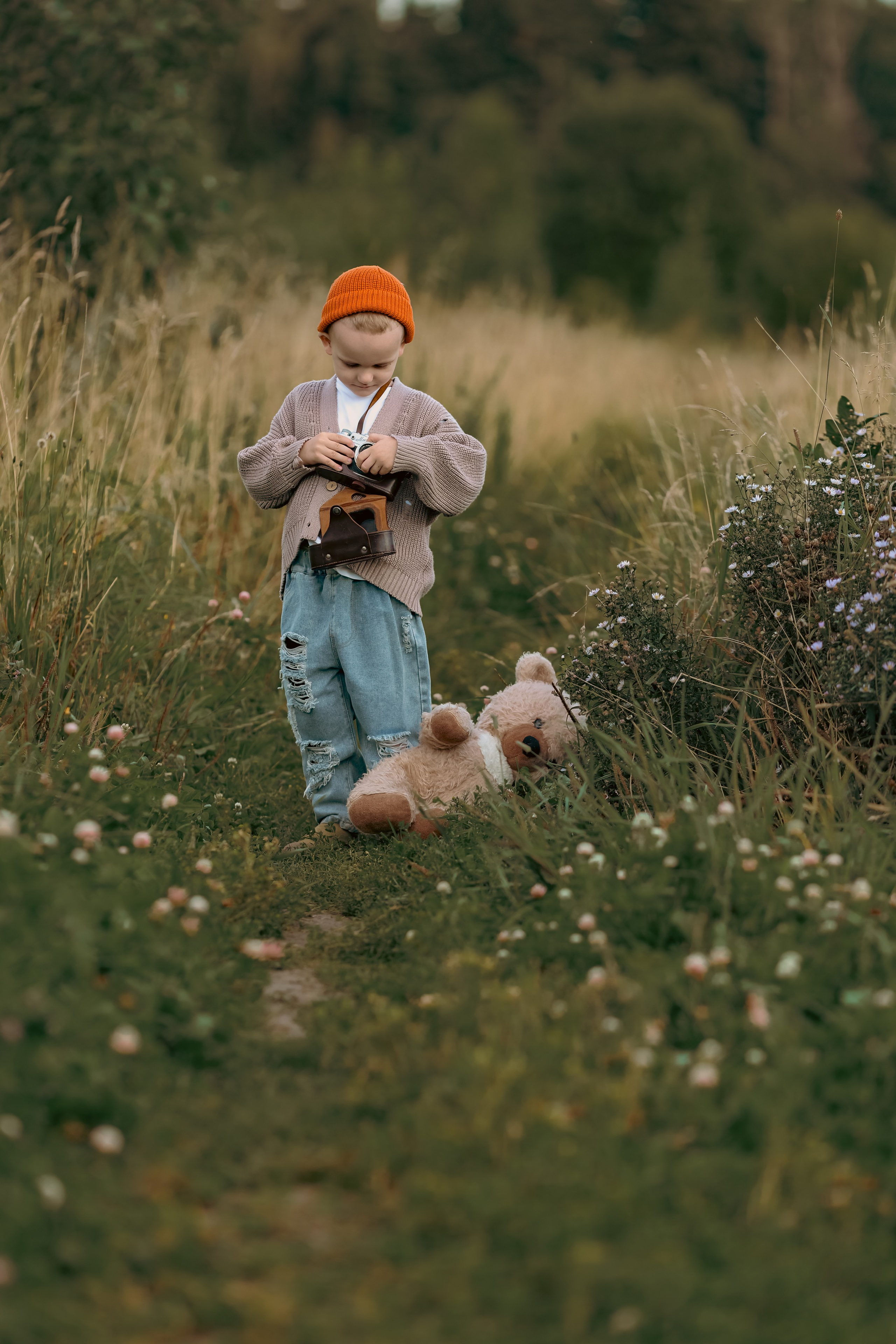 Фотоохота на медведя от Матвея. Детский и семейный фотограф Евгения Вахнеева Москва Зеленоград