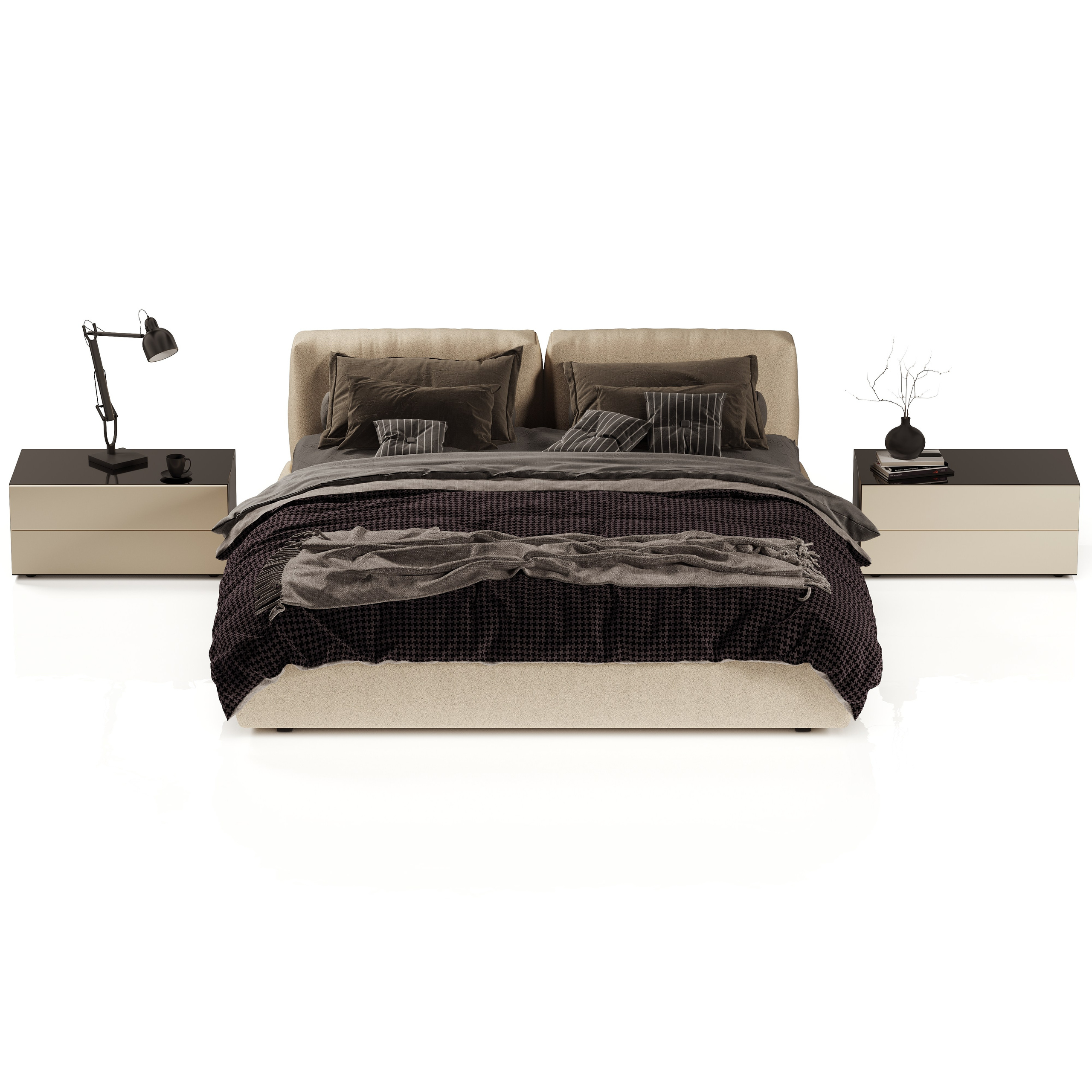 профессиональная предметная визуализация кровати POLIFORM