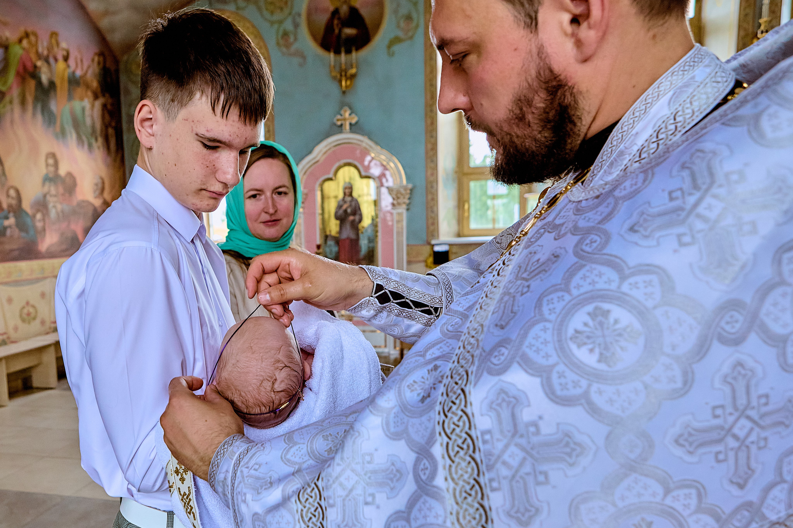 Таинство Крещения младенца Марка