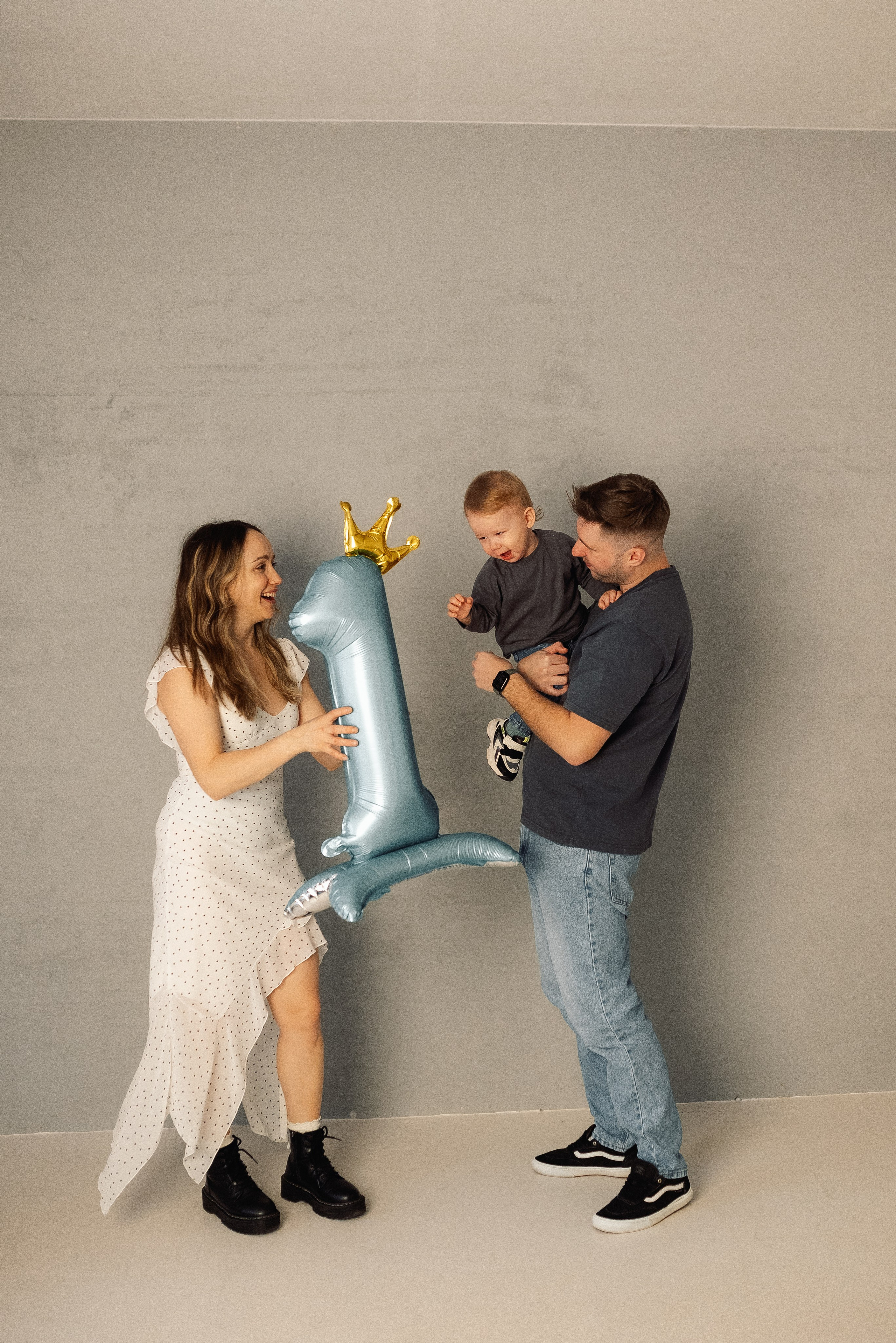 Годовасие с мамой и папой. Семейный и детский фотограф в Щелково Алена Дробот