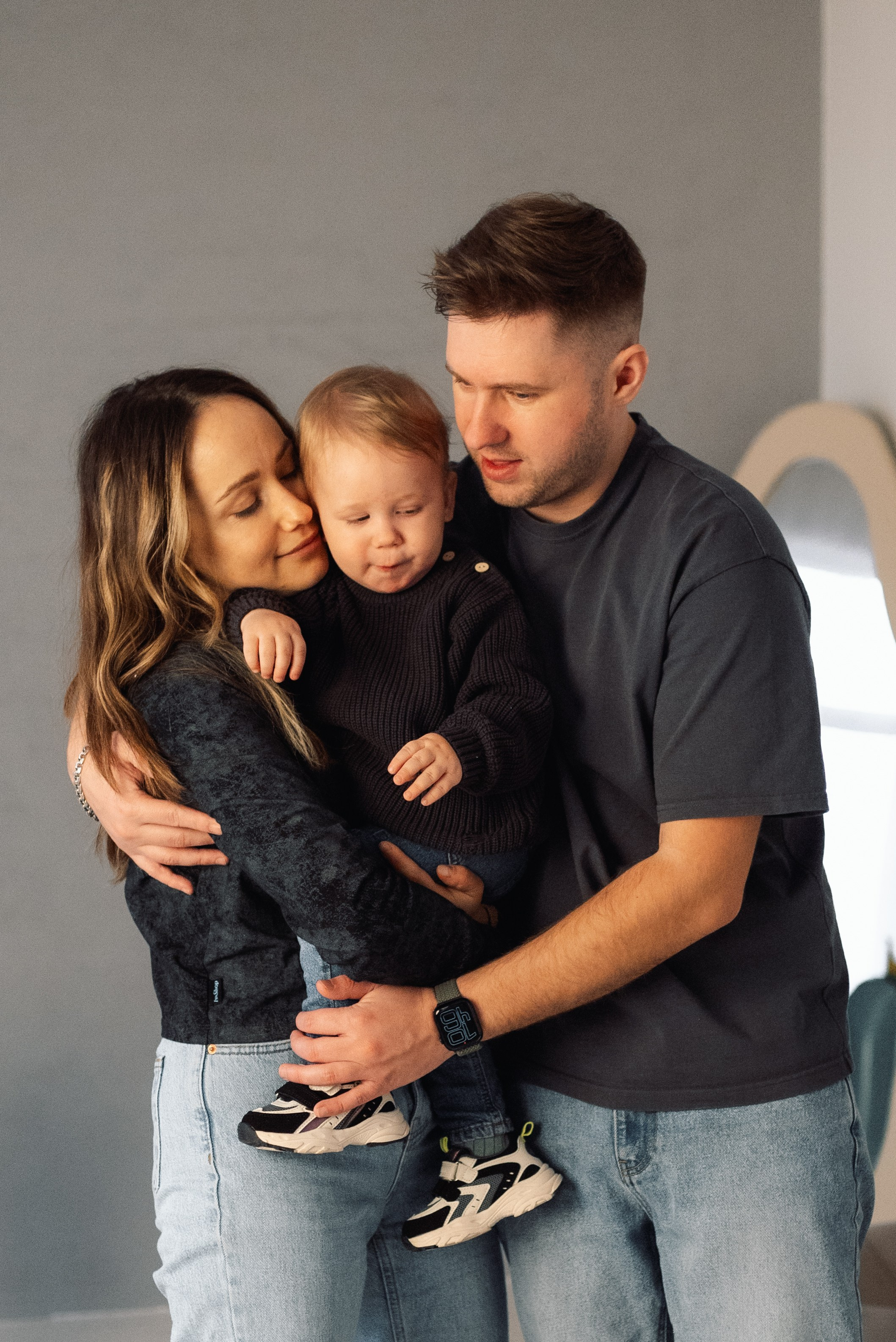 Годовасие с мамой и папой. Семейный и детский фотограф в Щелково Алена Дробот