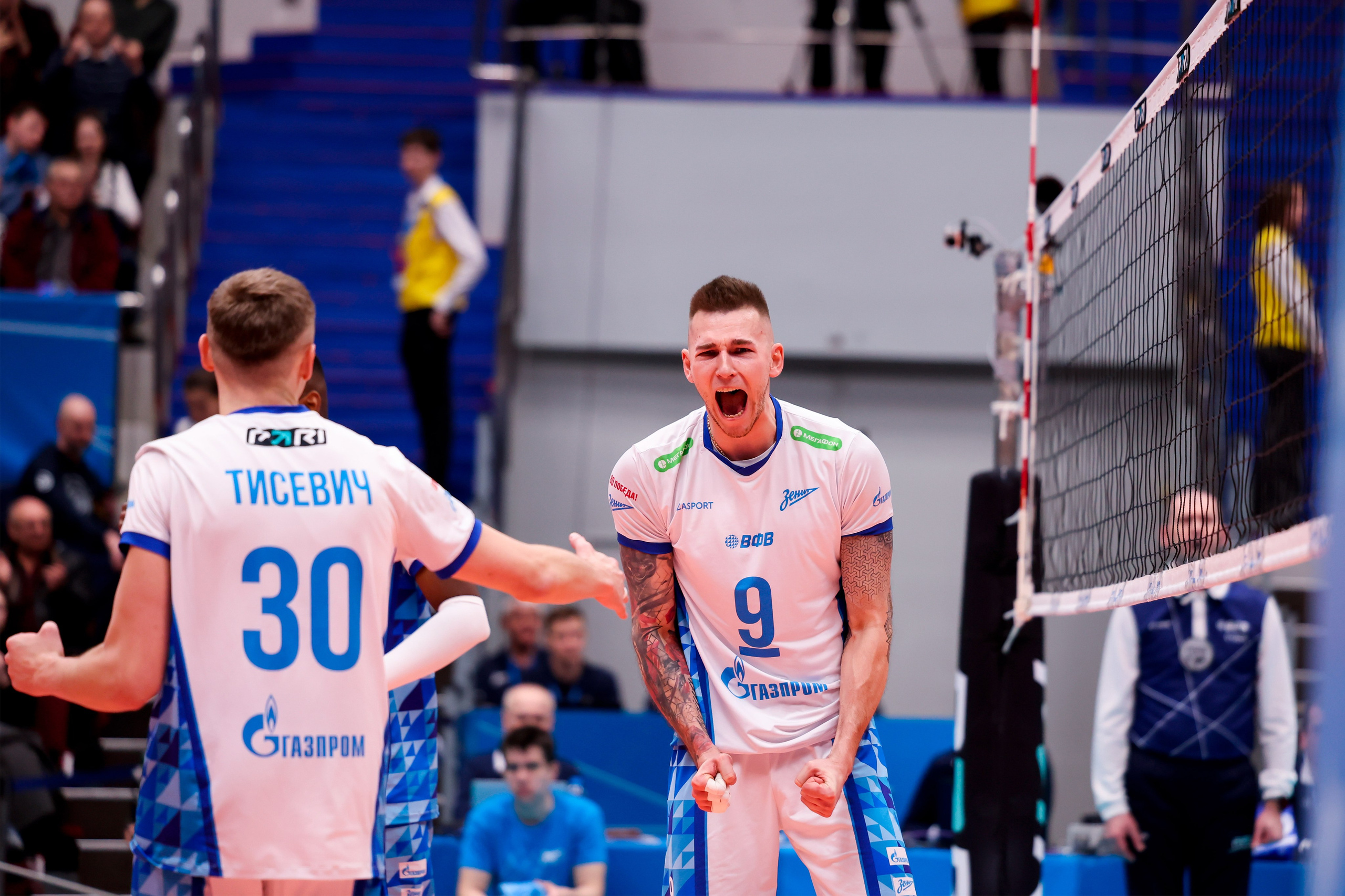 ВК Зенит — ВК Белогорье 08.04.2025. Спортивный и репортажный фотограф Антон Тереханов