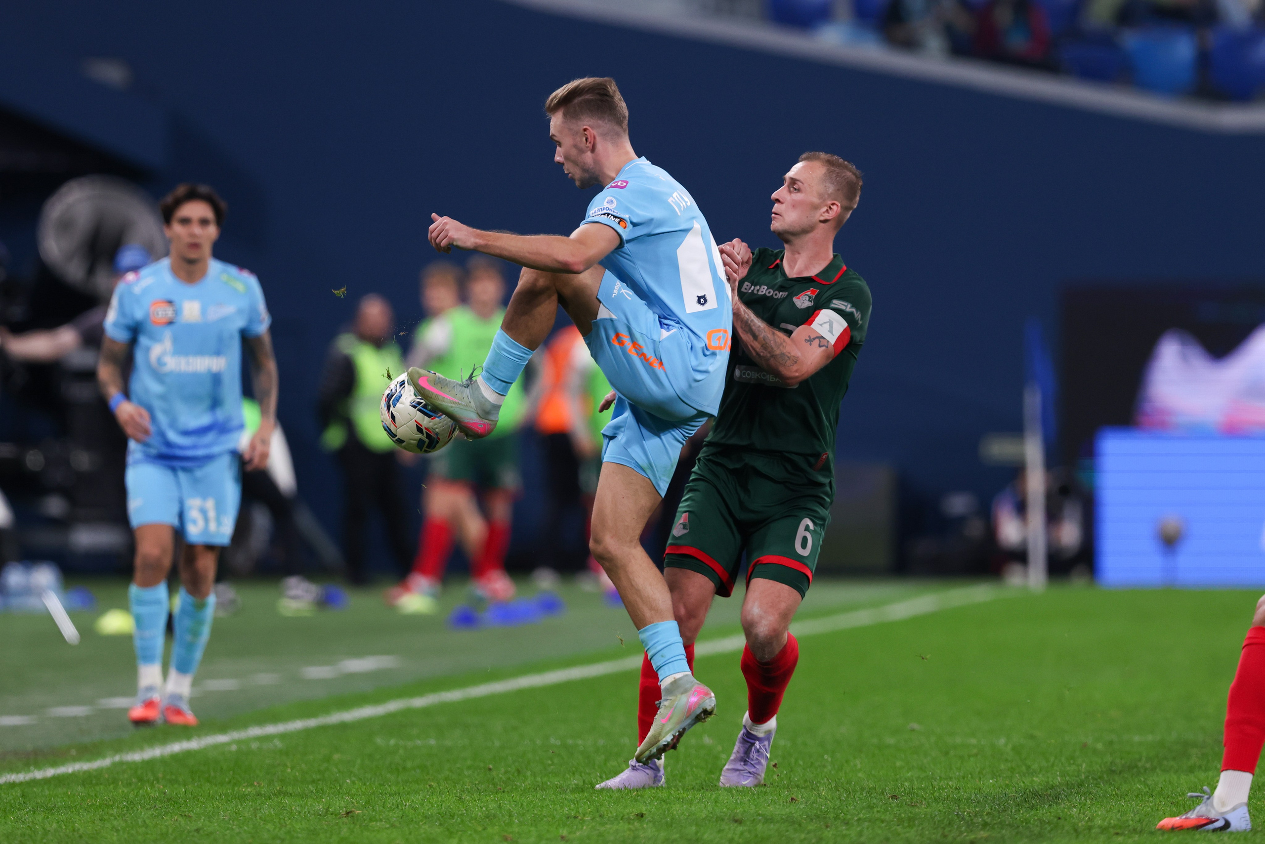 ФК «Зенит» — ФК «Локомотив» 14 тур РПЛ 01.11.2025. Спортивный и репортажный фотограф Антон Тереханов