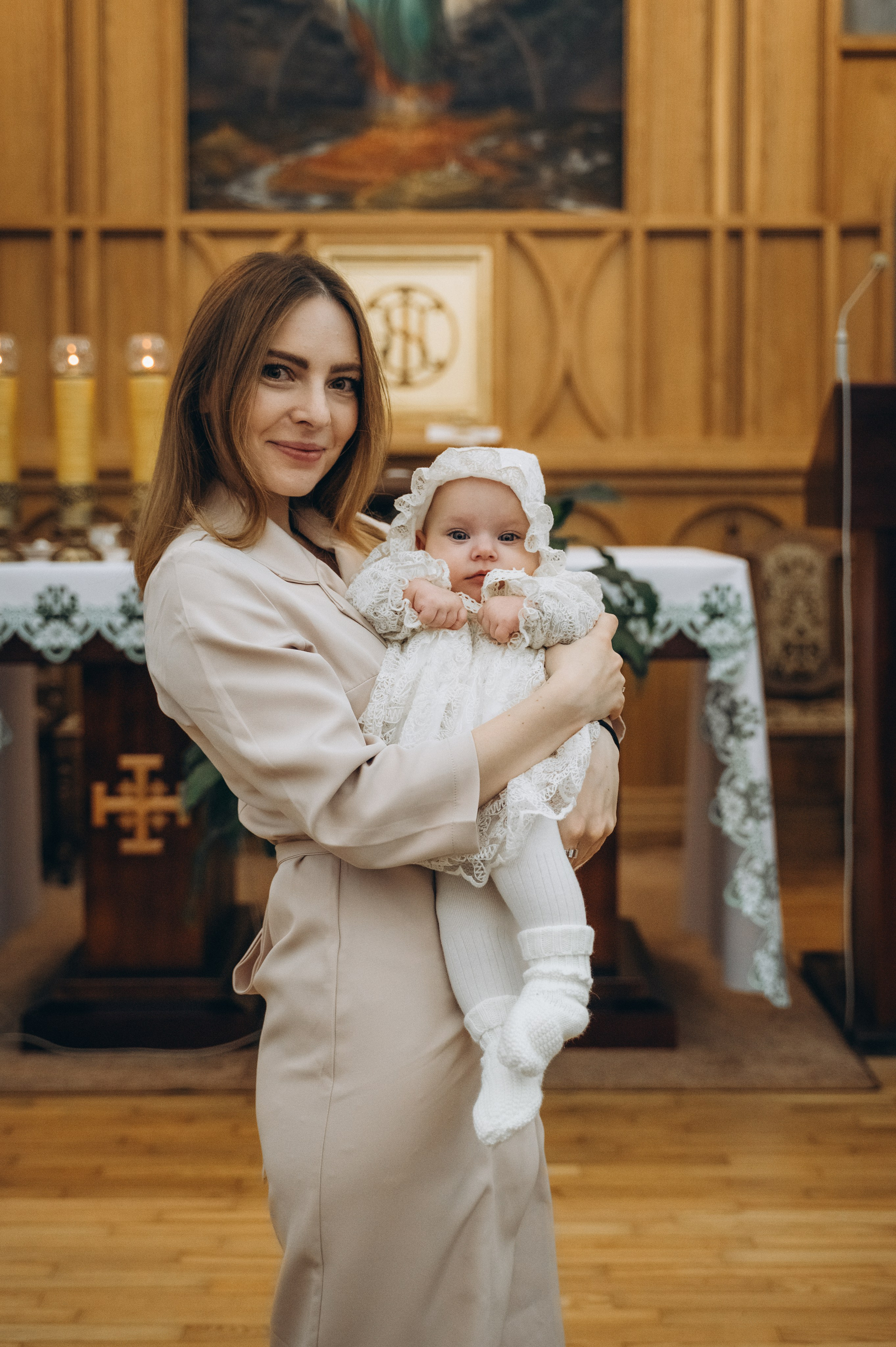 Крещение Эмили (Золотогорский костёл Пресвятой Троицы). Семейный фотограф в Минске Дарья Дреко