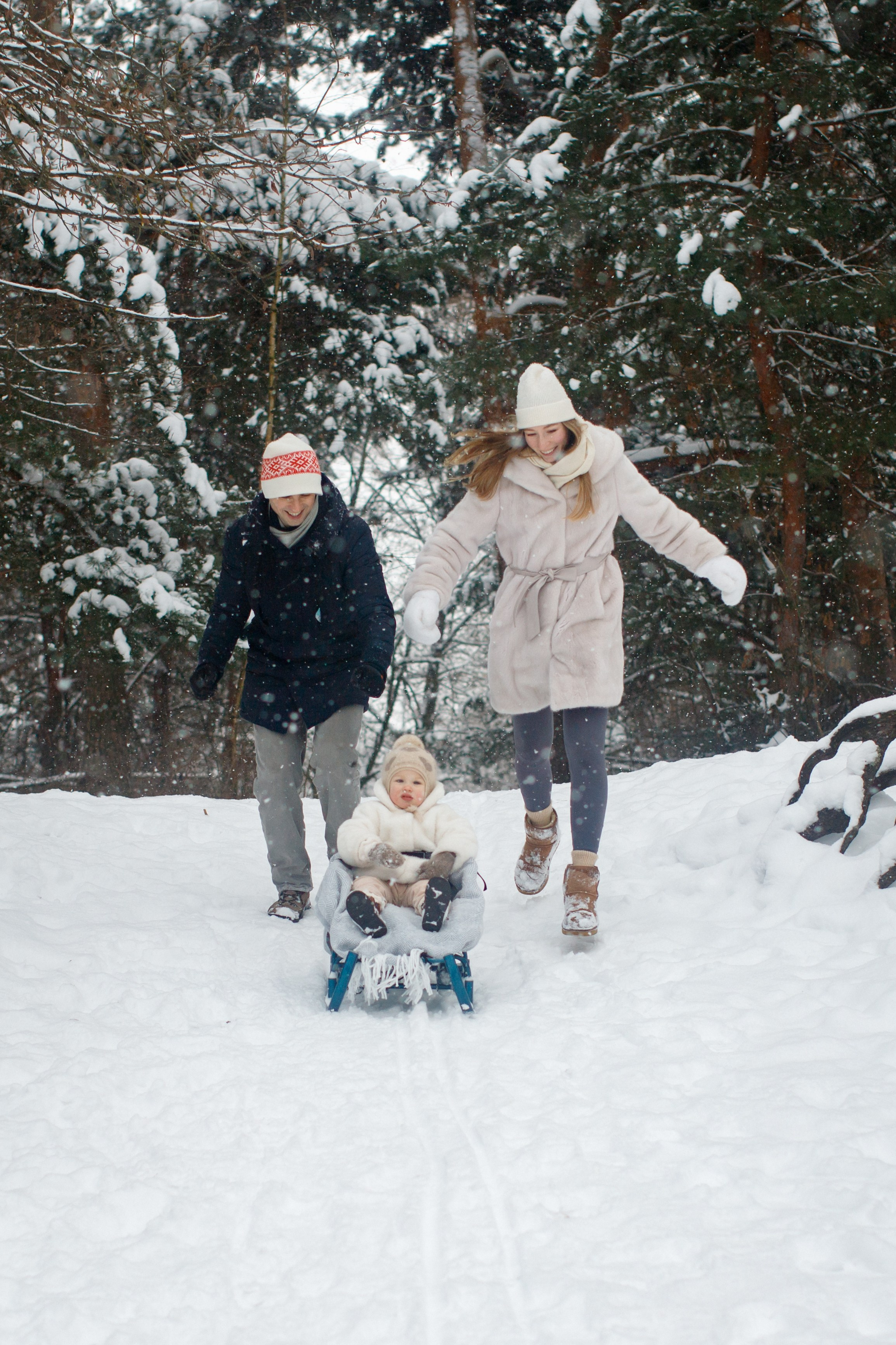 Зимние объятия. Детский и семейный фотограф Мария Киселёва. Москва