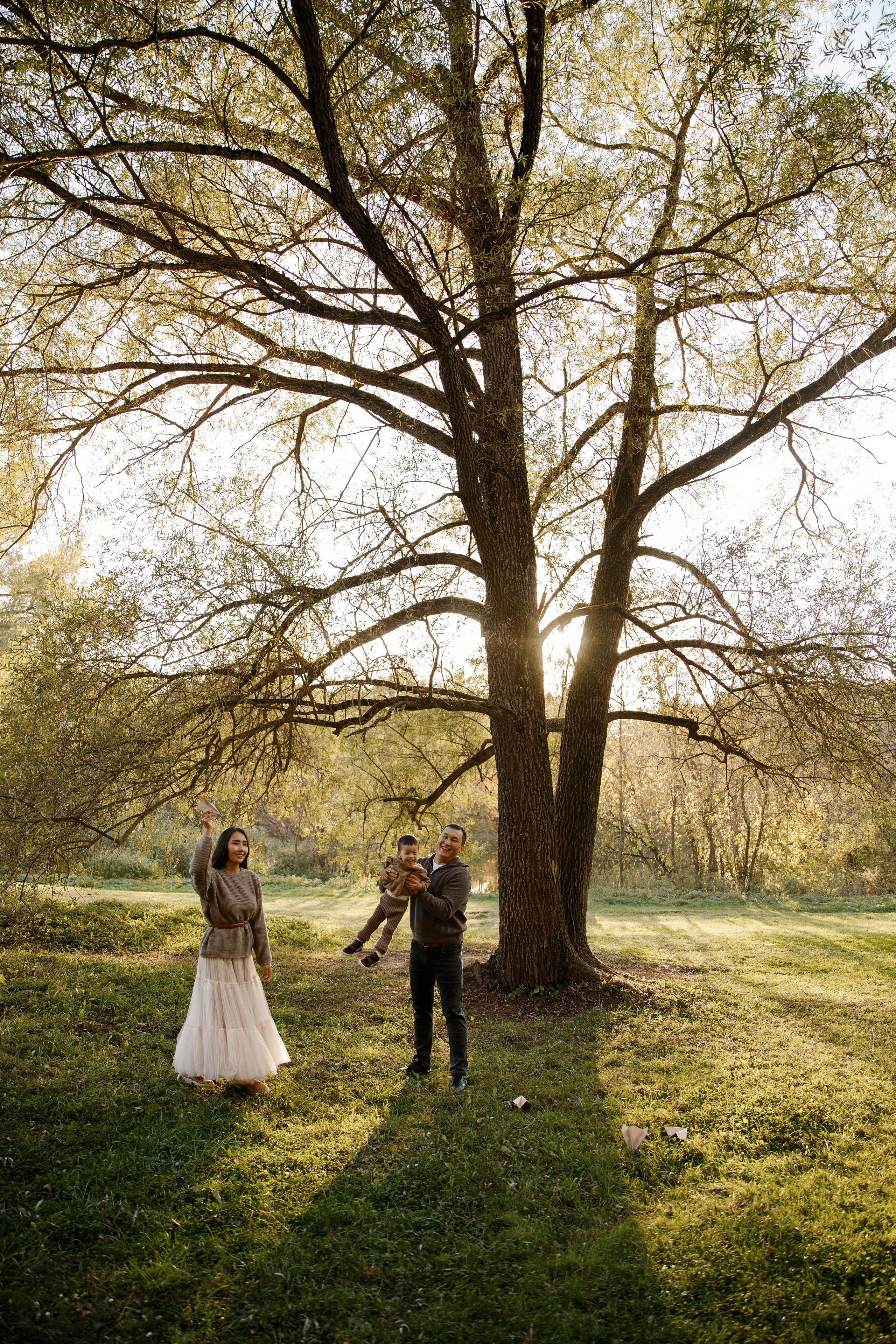 Осенняя семейная фотосессия в усадьбе Валуево. Фотограф Александра Сыщенко
