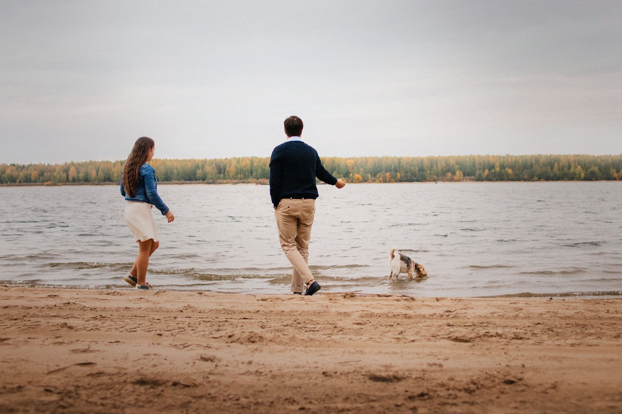 Наталья, Илья и фоксы. Фотограф Наталья Потапова