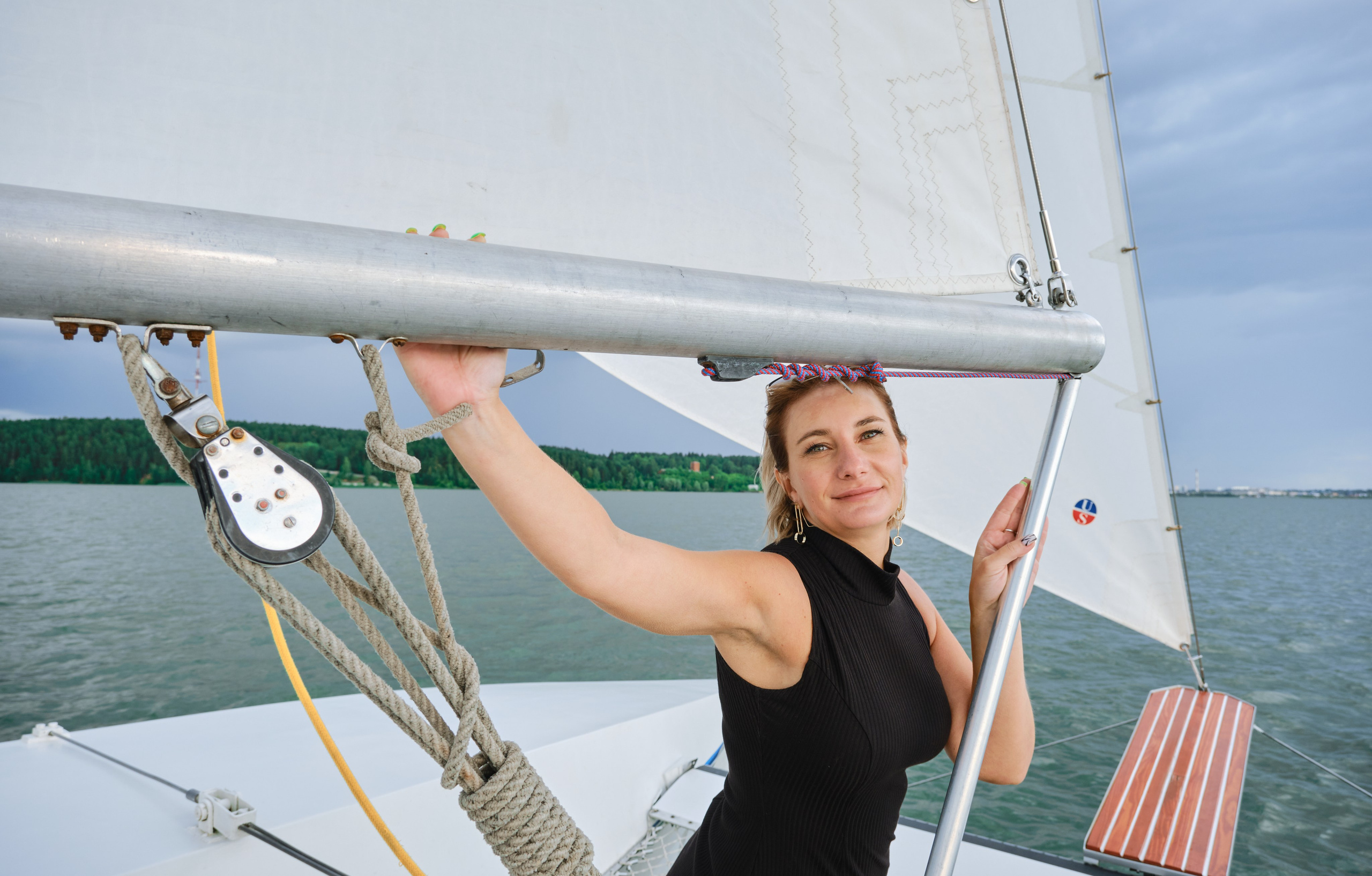 Наталья на яхте. Ася Ложкина фотограф Ижевск