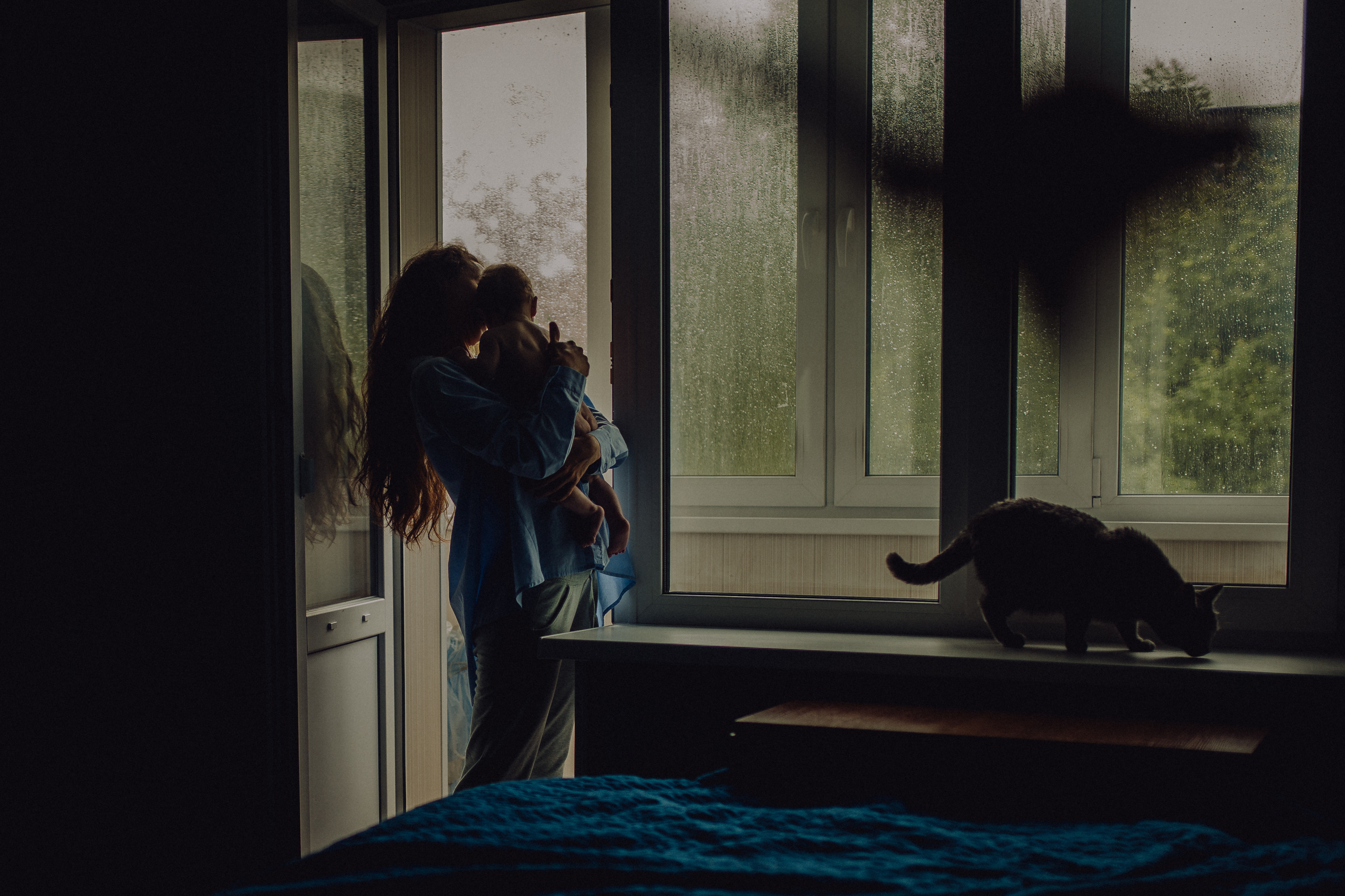 Оля и малыш дома. Семейный, детский фотограф, видеограф. Город Владивосток Рубцова Юлия