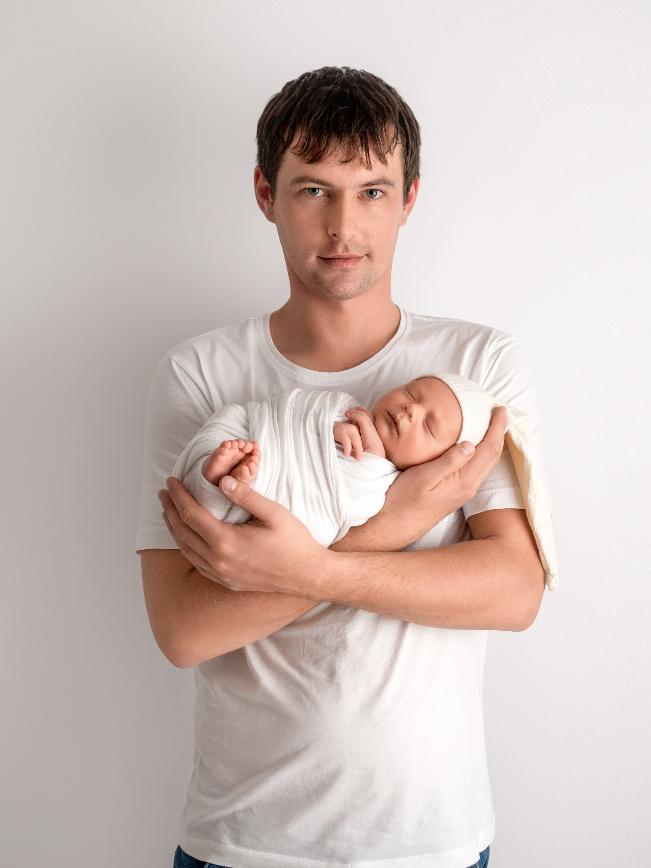 Новогодняя съёмка новорожденных в Краснодаре 2024. Фотограф новорожденных Краснодар Малышенко Надежда