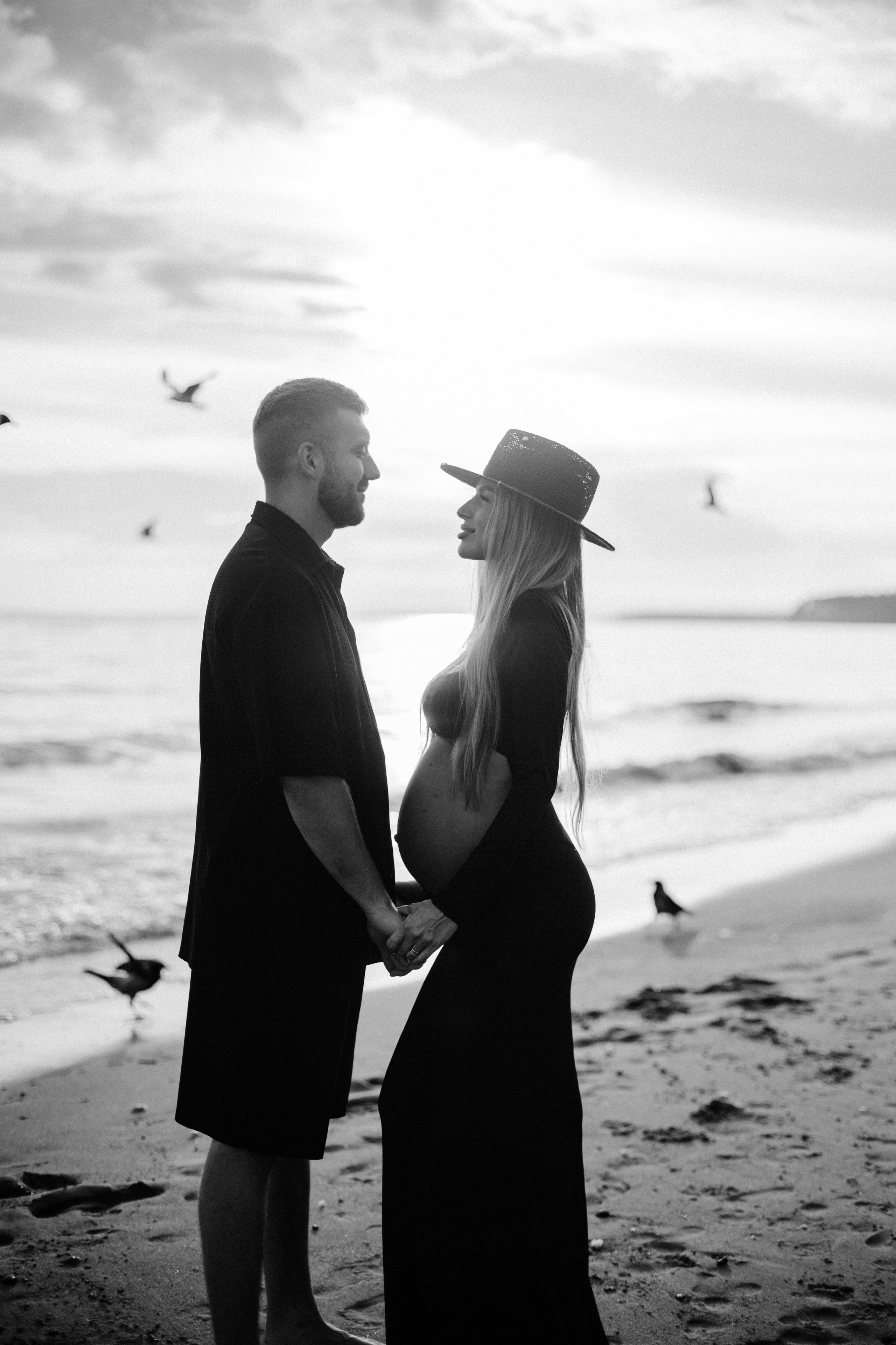 Sea. NatalieDmi — фотосессия беременности, семейный фотограф, портрет