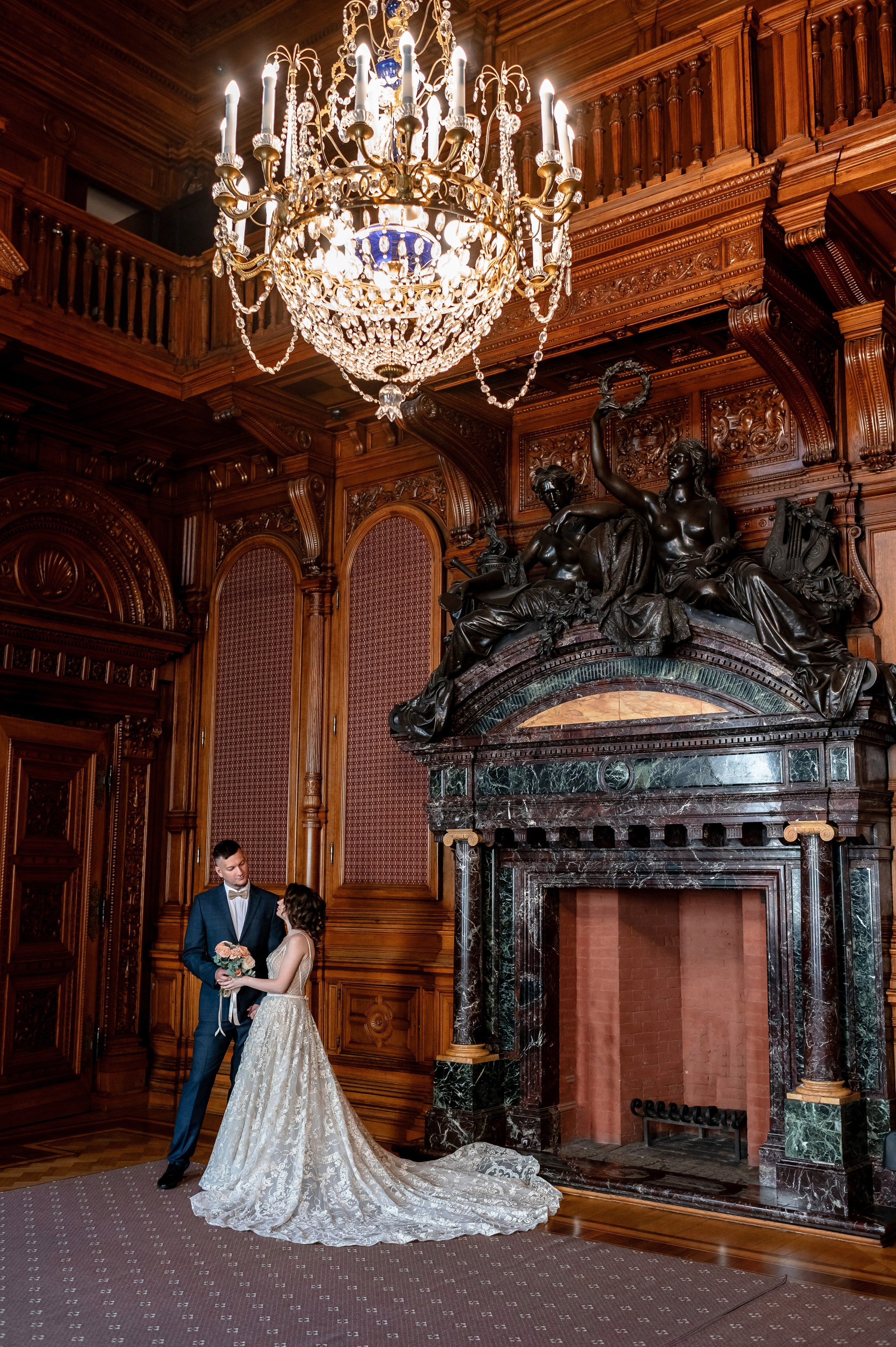 Елена и Дмитрий (свадебная фотосессия в Доме Архитектора — особняке Половцова). Портретный, семейный и свадебный фотограф в Санкт-Петербурге и в Пушкине Ширяев Денис