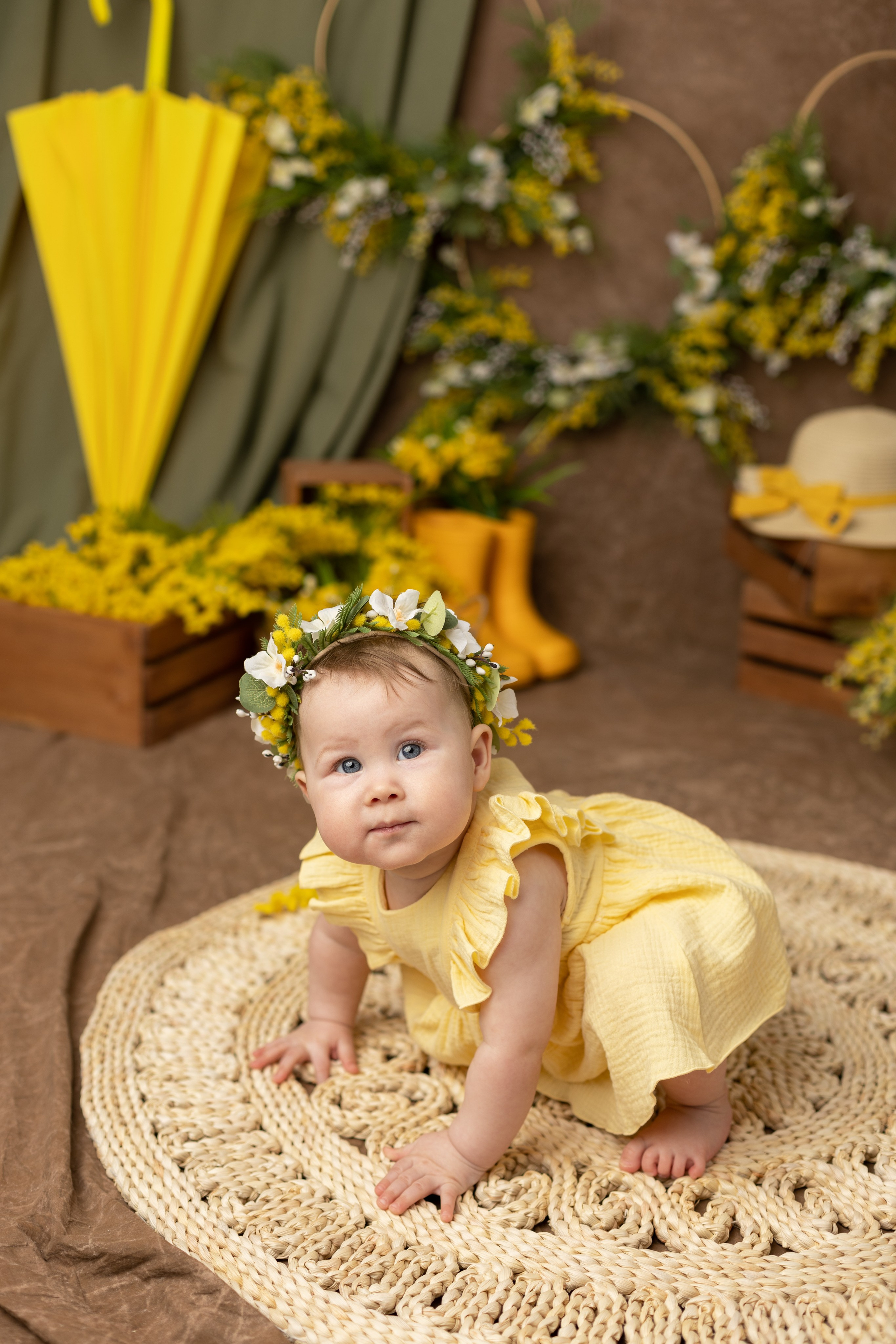 Весенний фотопроект для детей с рождения до года. Фотограф новорожденных, детский фотограф в г. Оренбурге Екатерина Козлова