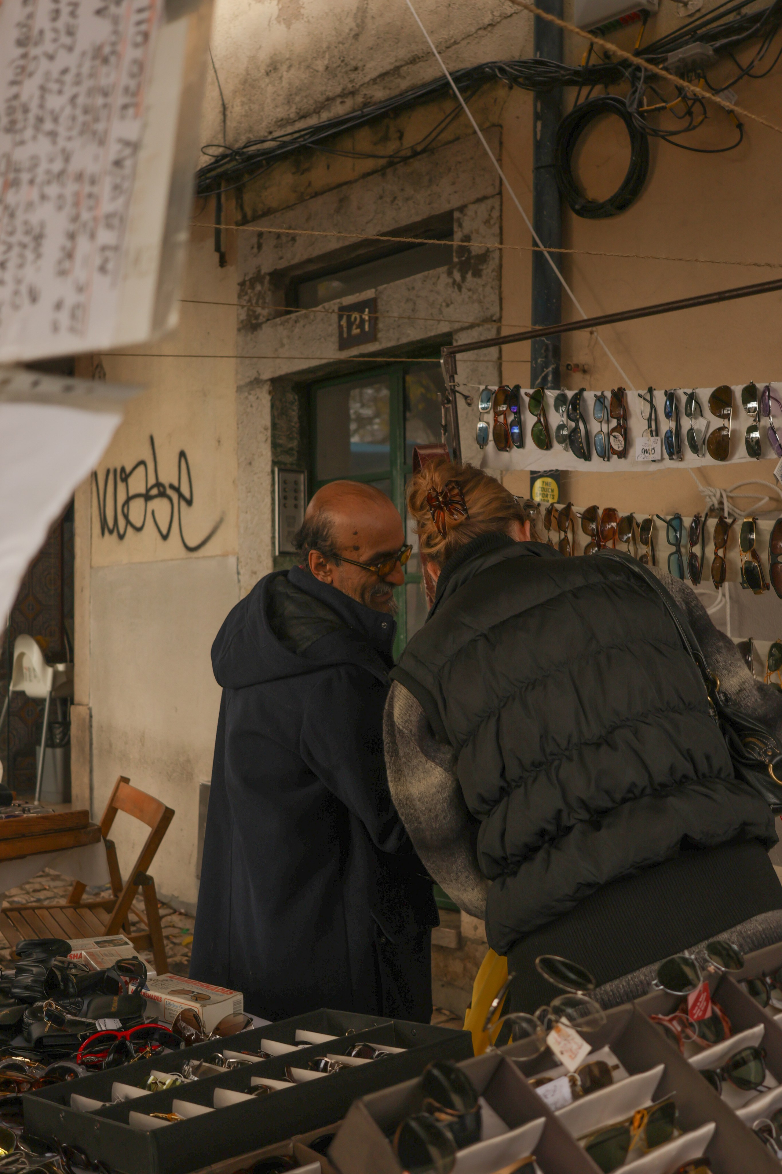 Lisbon, fleamarket. Magic photos