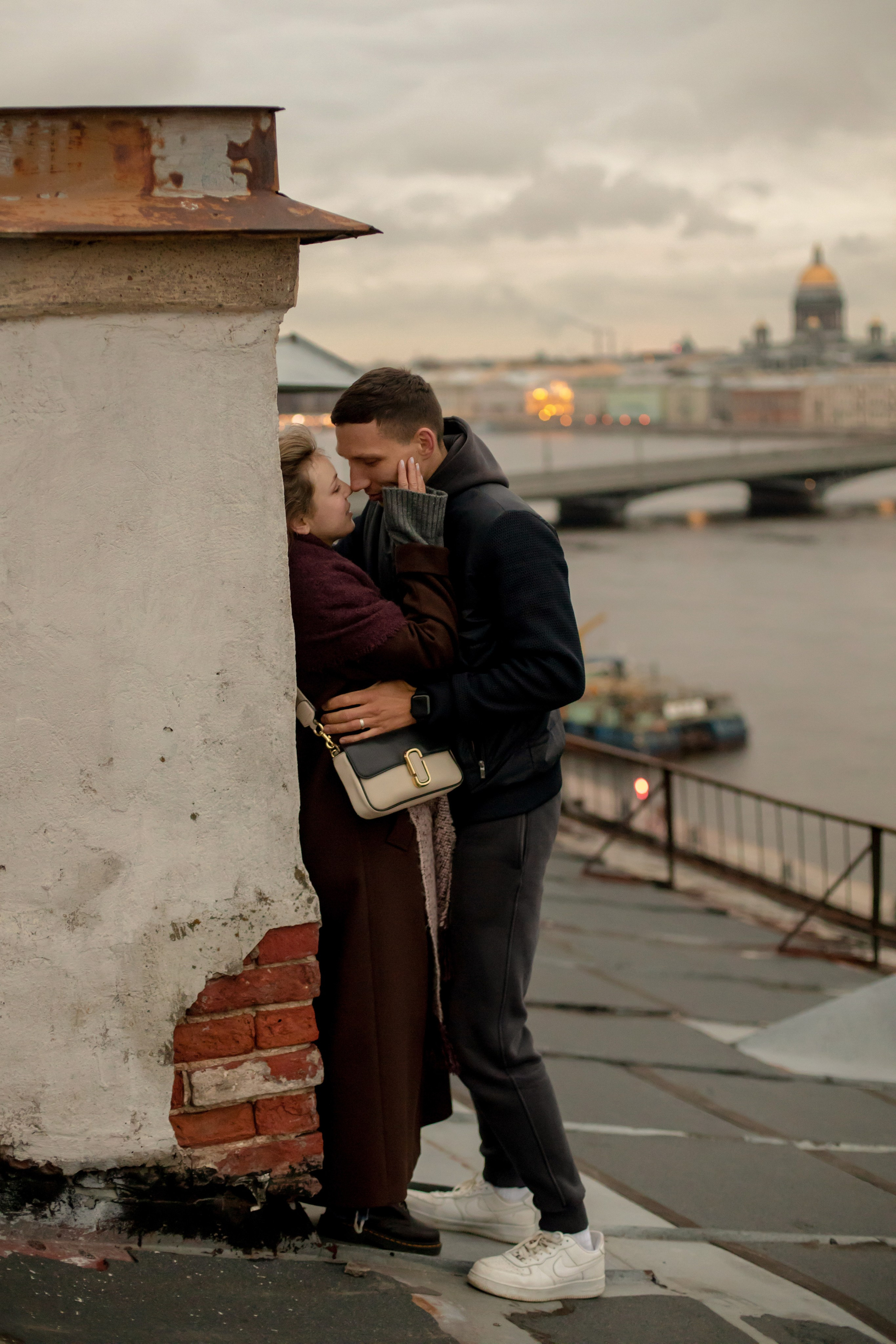 Лав стори на крыше. Свадебный и семейный фотограф в Москве Диана Левченко