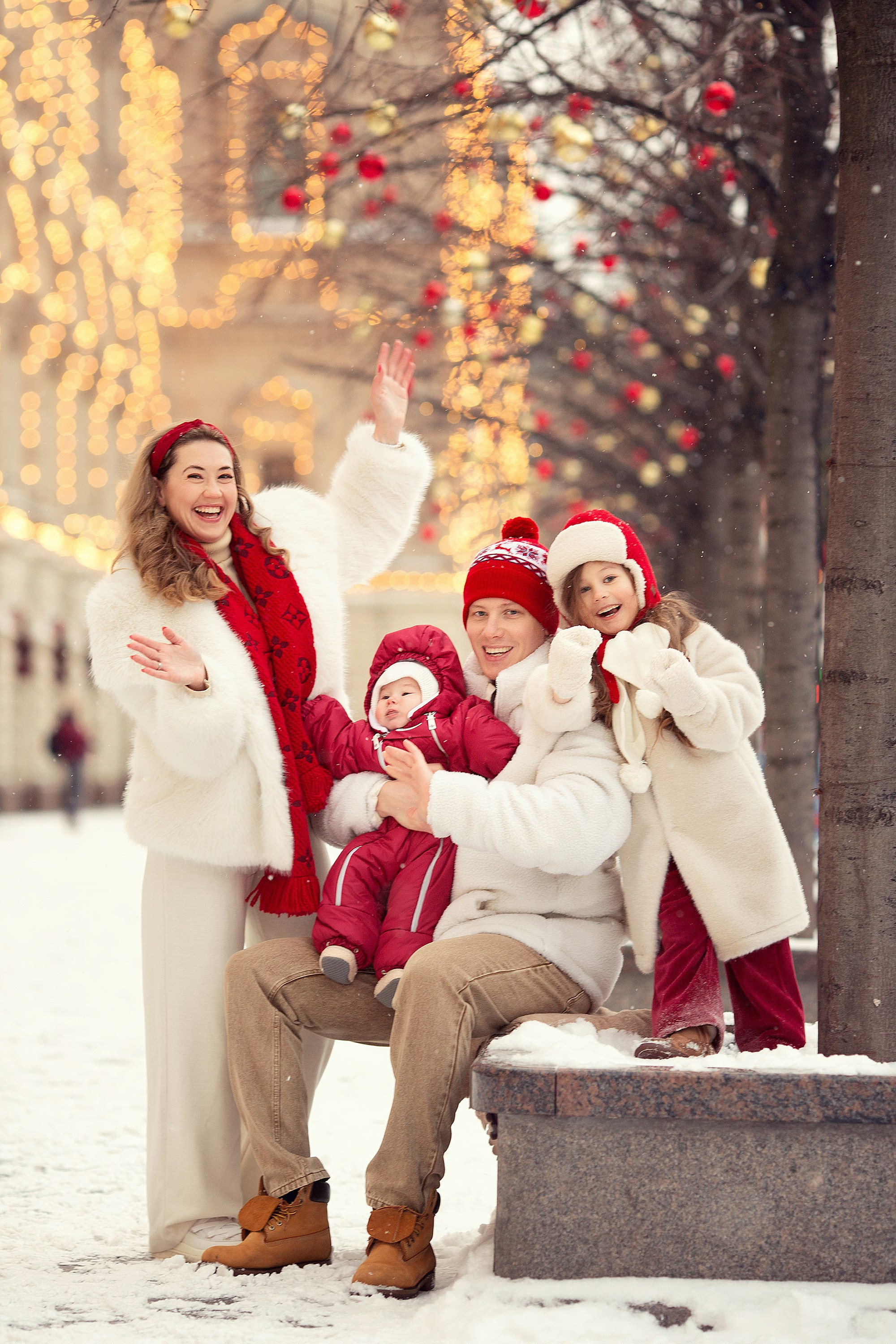 Зимние забавы на семейной фотосессии. Tatyana Nadezhdina Family photographer