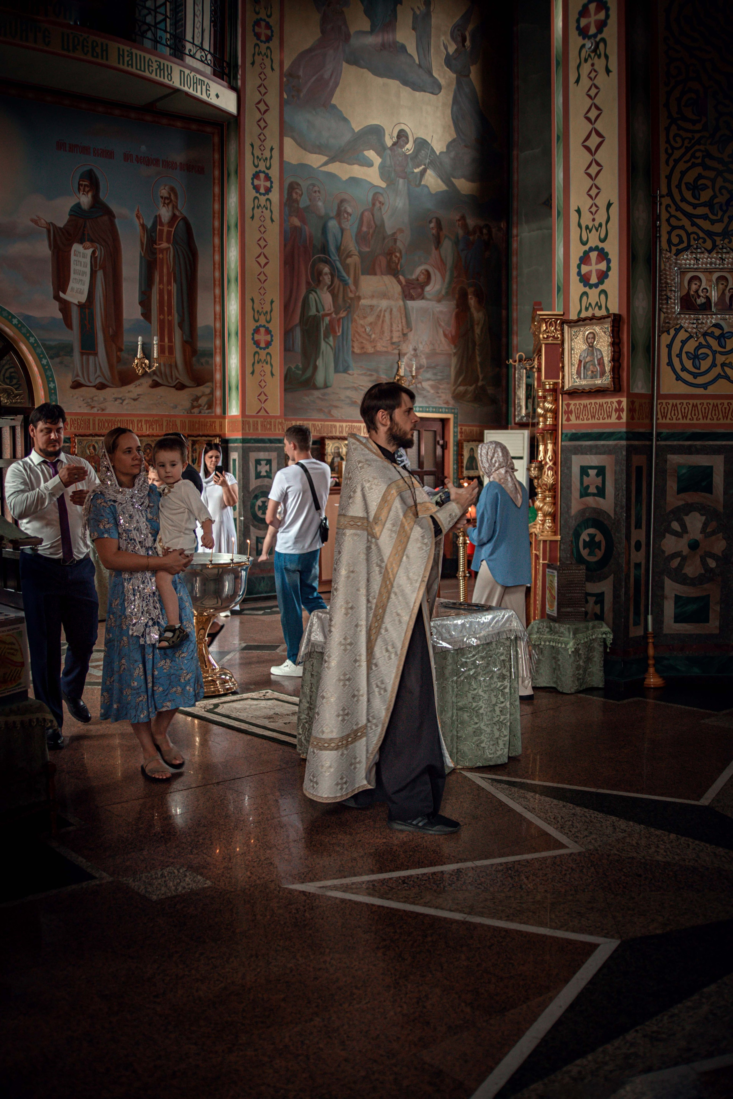 Крещение. Семейный и детский фотограф в Москве Ольга Кривенцова