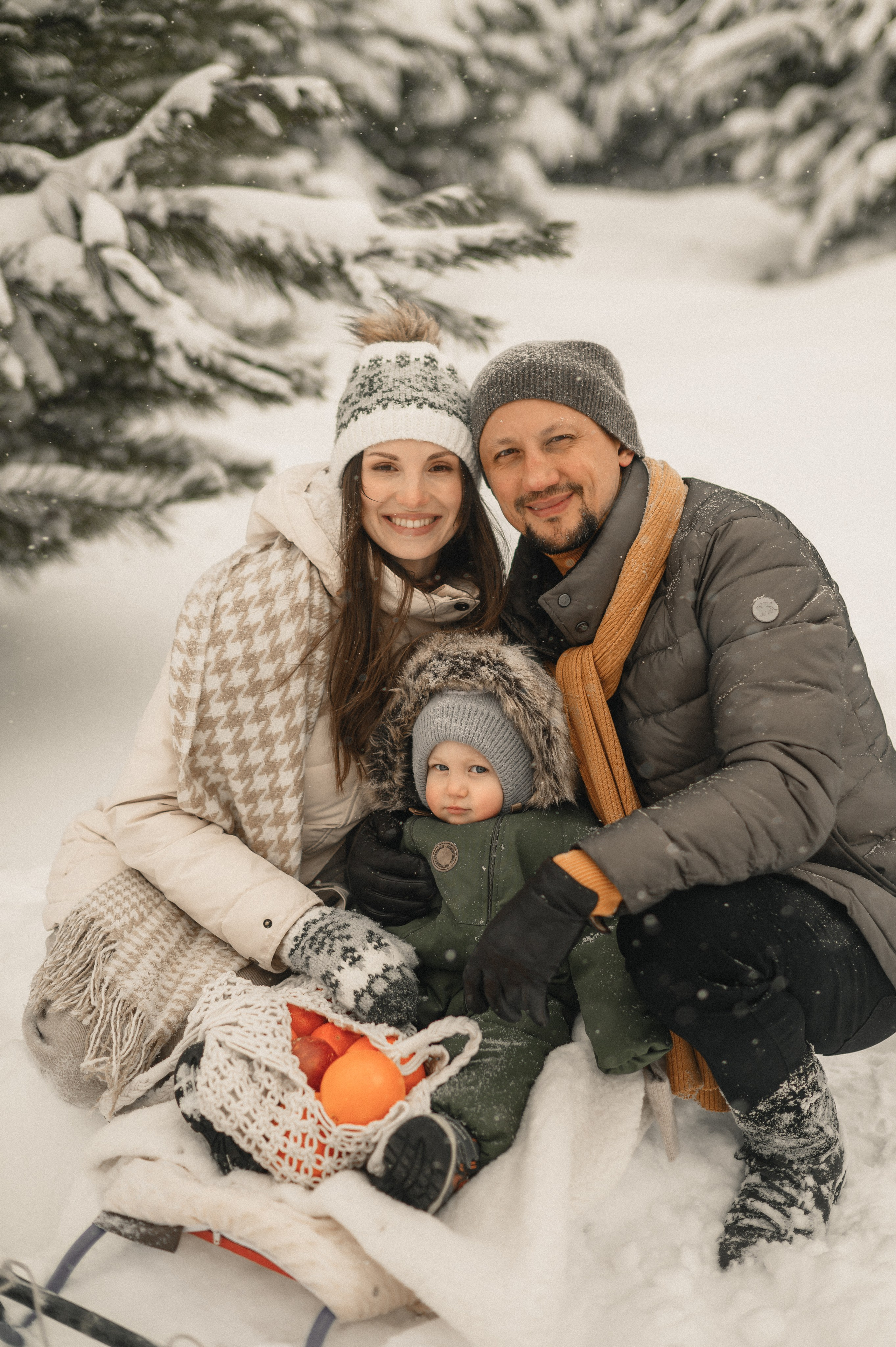 Прогулка в снегопад. Семейный фотограф в г. Ставрополь, Сорокина Мария