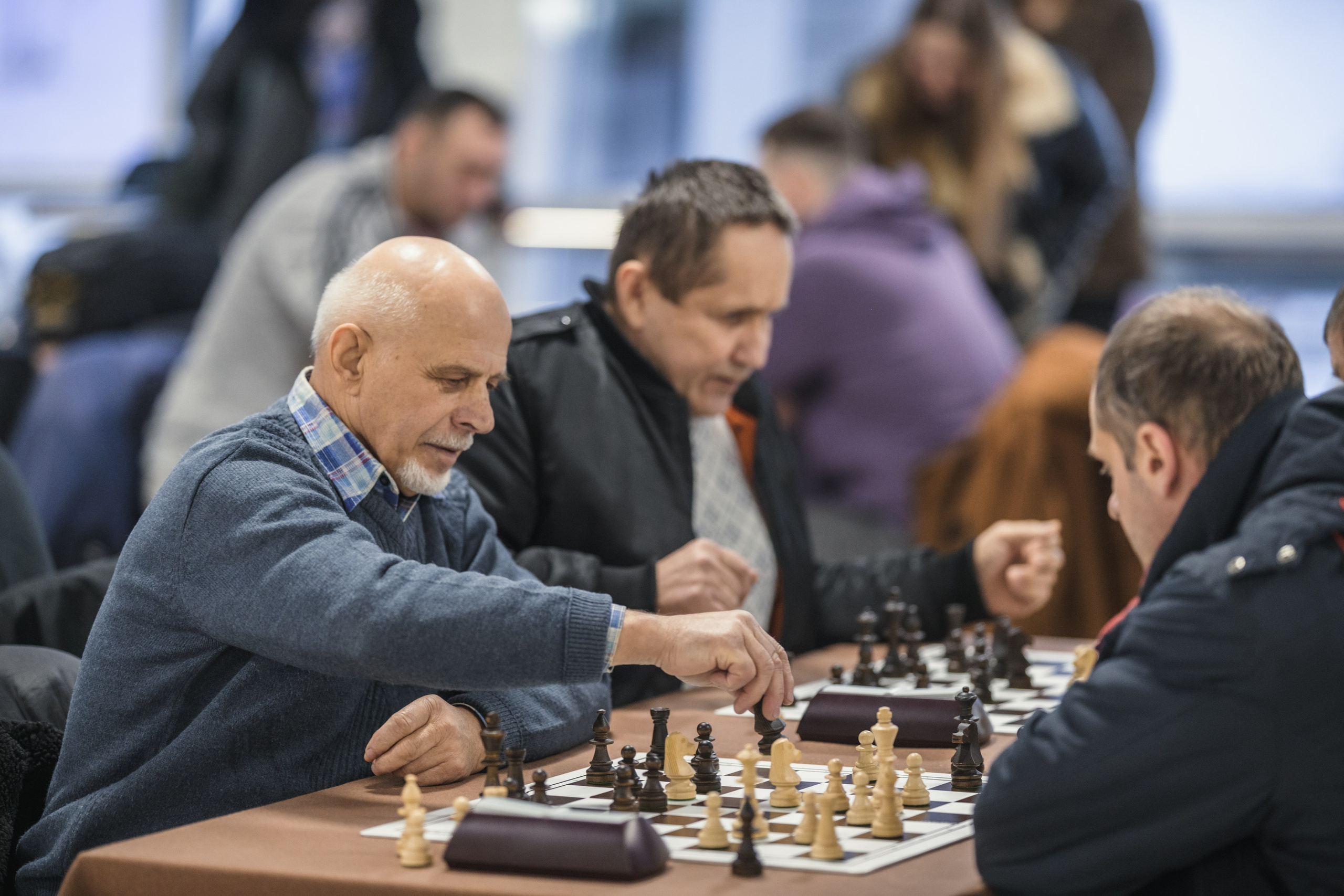 Чемпионат Мозырского района по шахматам. Репортажный фотограф Владимир Беляй