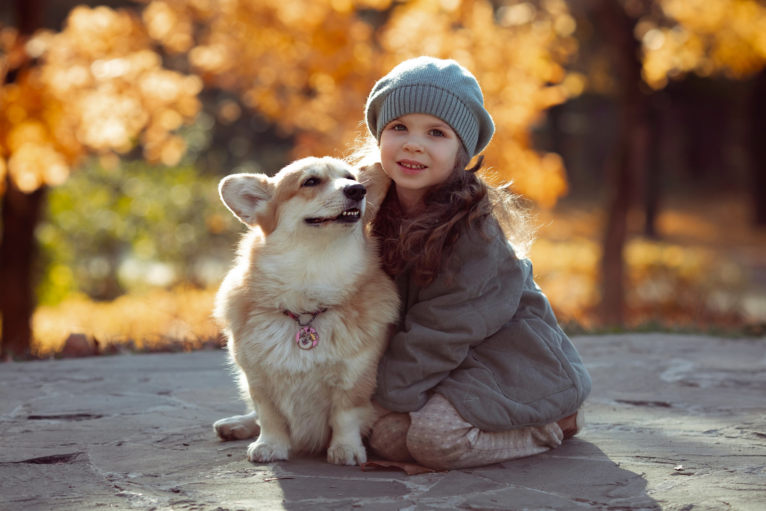 Эва с корги. Семейный и детский фотограф в Москве Дорогова Екатерина
