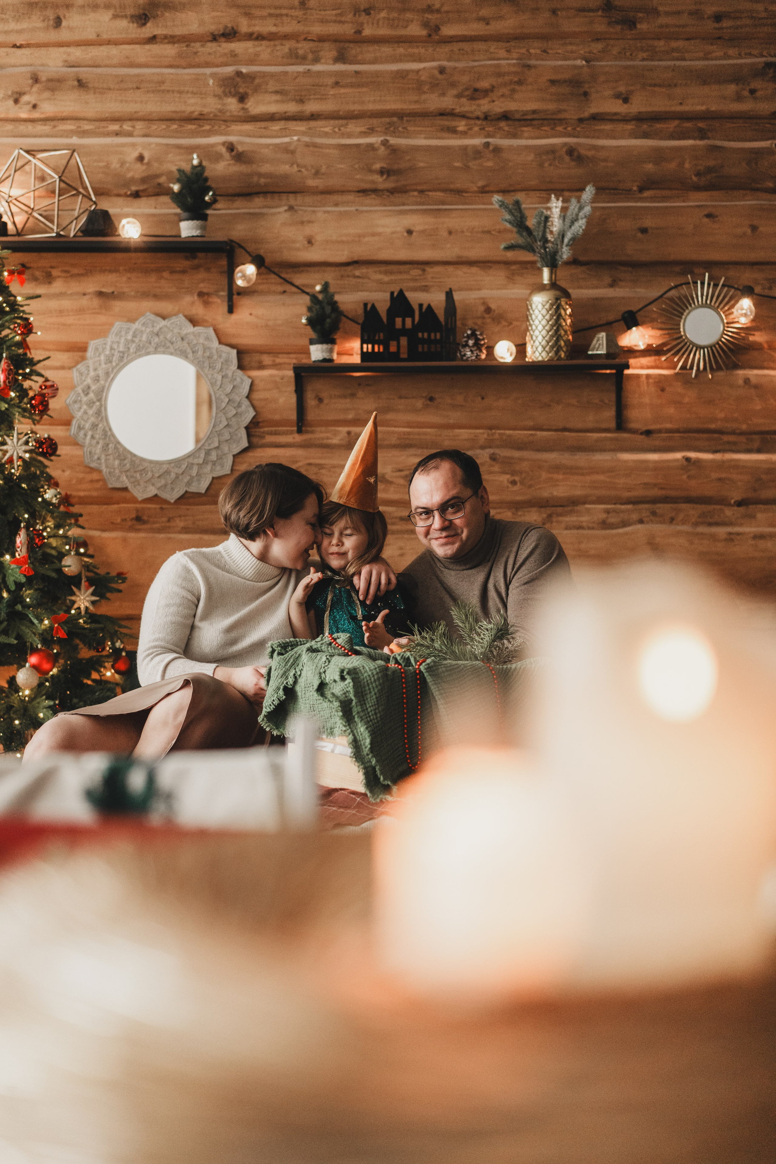 Лиза, Дима и малышка Даша в ожидании Нового года. Семейный и детский фотограф и видеограф в Москве, Серпухове и Тарусе Валерия Сорокина