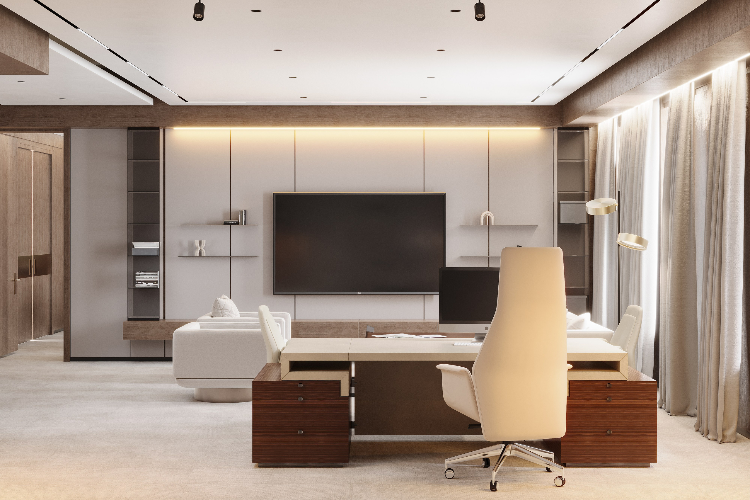 Офисы для DAAS bureau. 3D визуализация интерьера и архитектурной среды