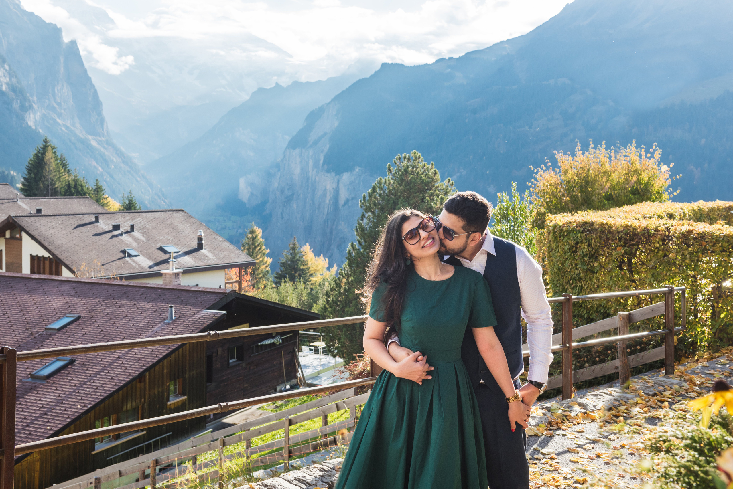 Heena & Aman (Lauterbrunnen, Wengen). Photographer in Interlaken area