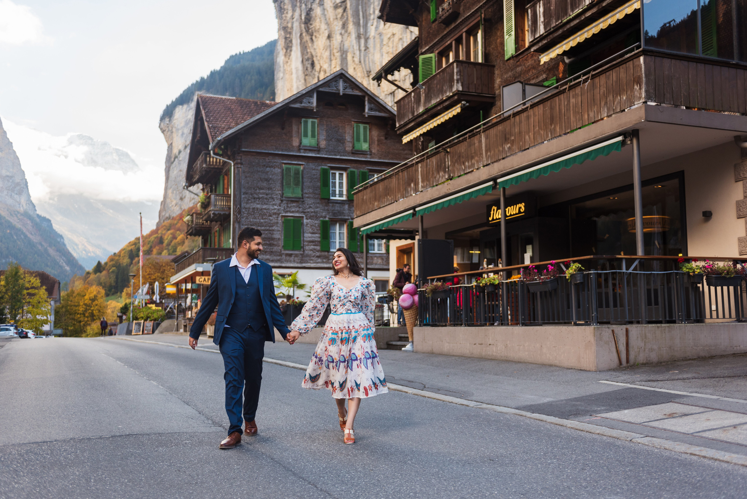 Heena & Aman (Lauterbrunnen, Wengen). Photographer in Interlaken area