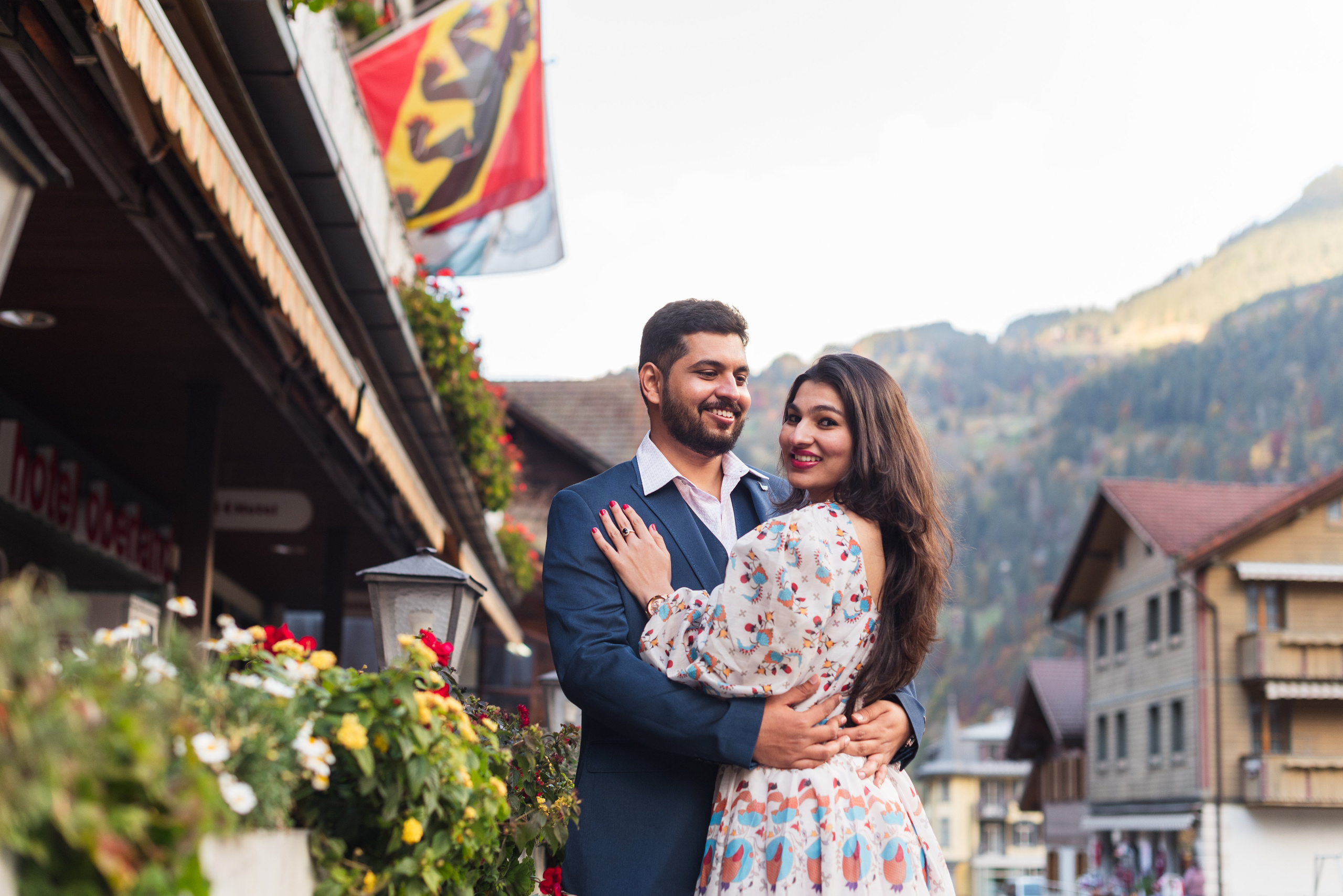Heena & Aman (Lauterbrunnen, Wengen). Photographer in Interlaken area