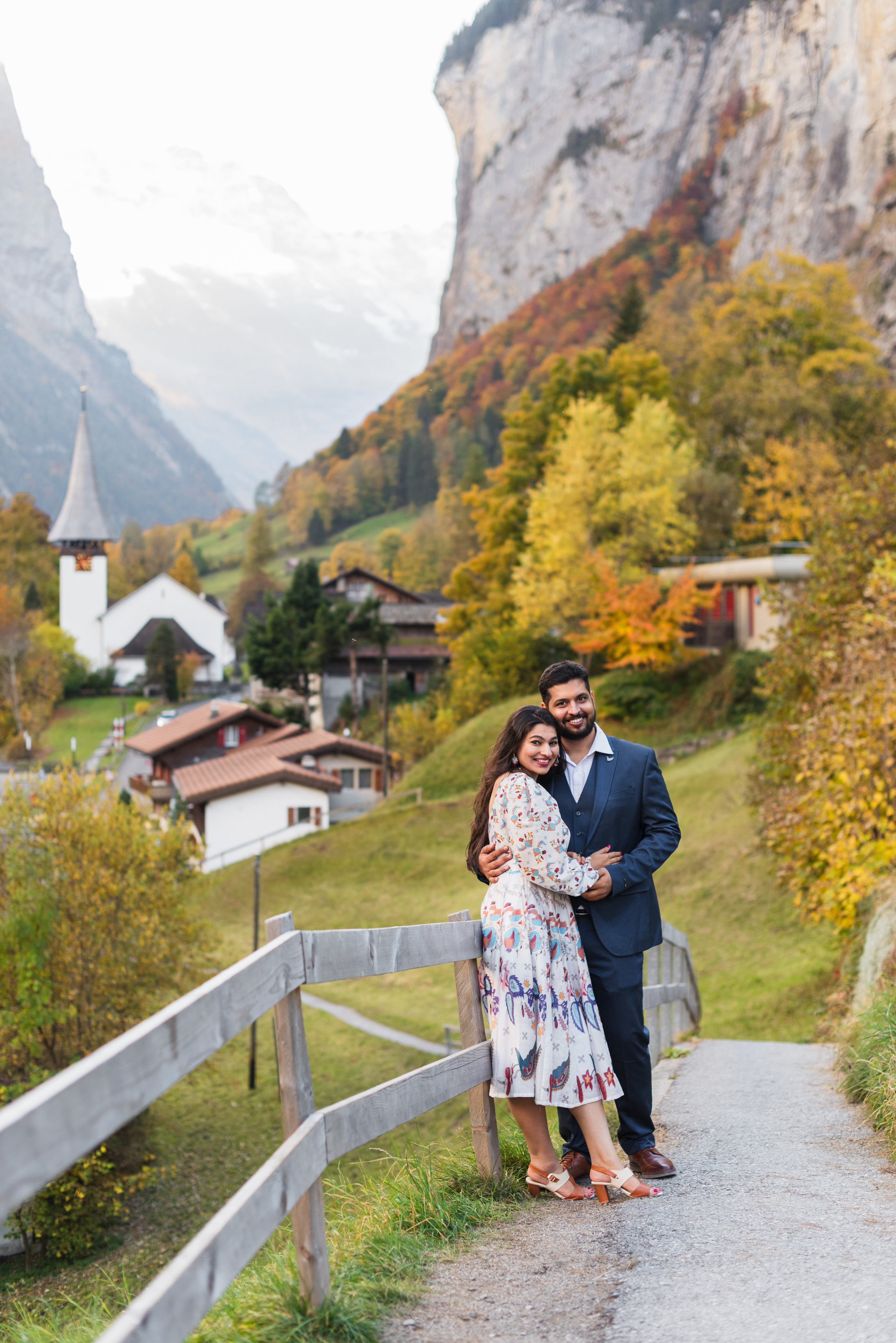 Heena & Aman (Lauterbrunnen, Wengen). Photographer in Interlaken area