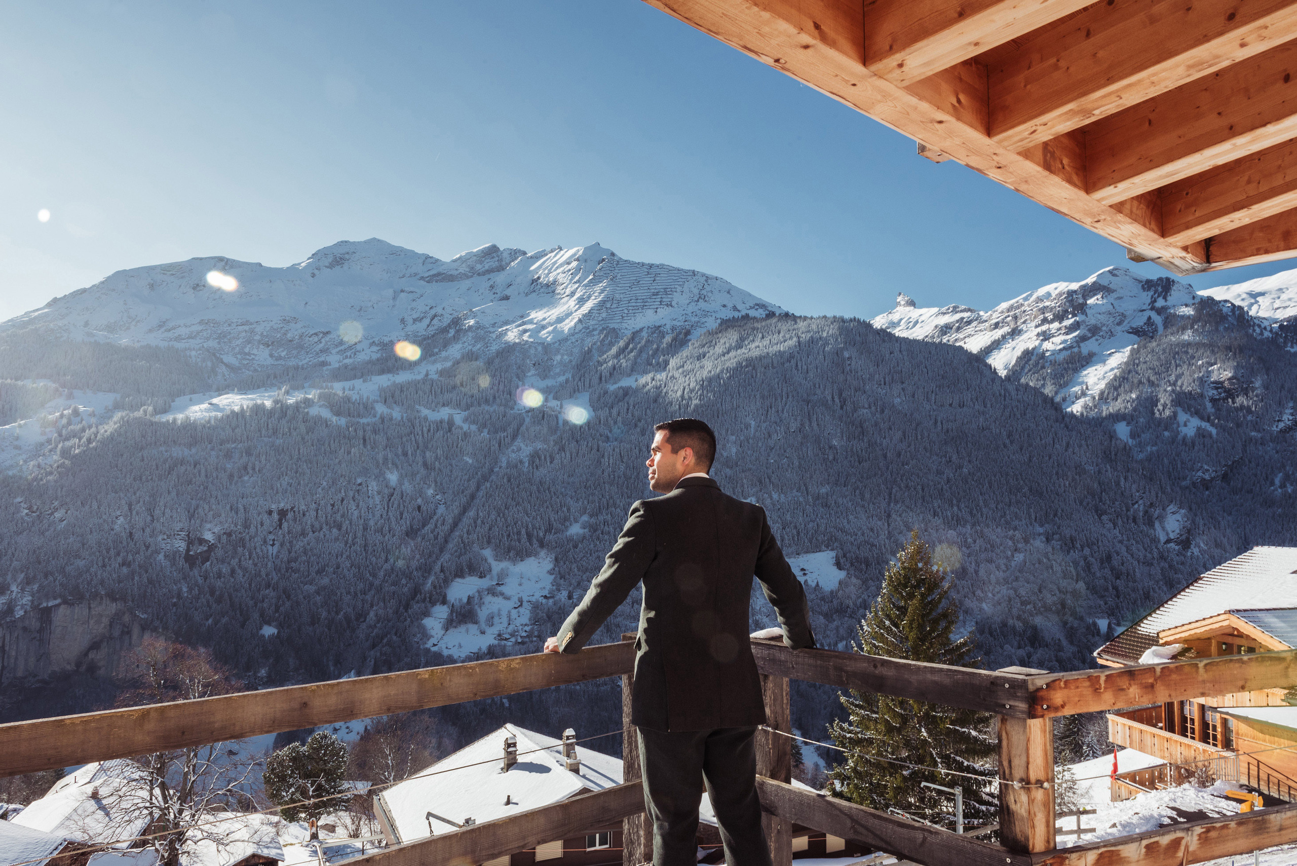 Lynda & Troy (Lauterbrunnen, Wengen). Photographer in Interlaken area