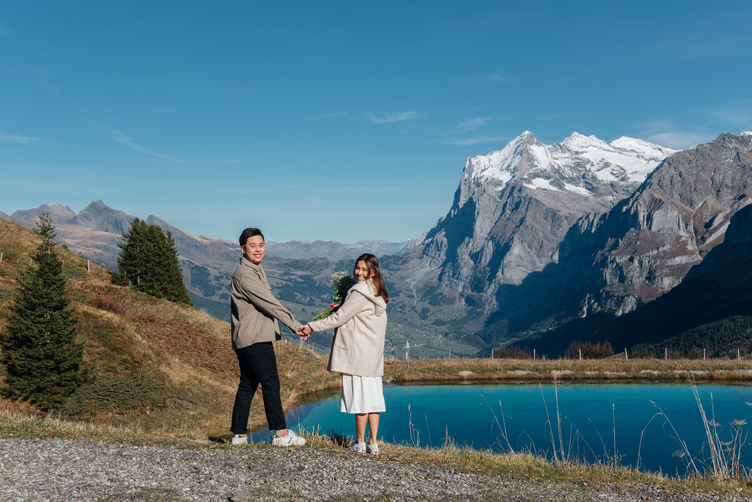 Kahyee & Vincent (Iseltwald, Kleine Scheidegg). Photographer in Interlaken area