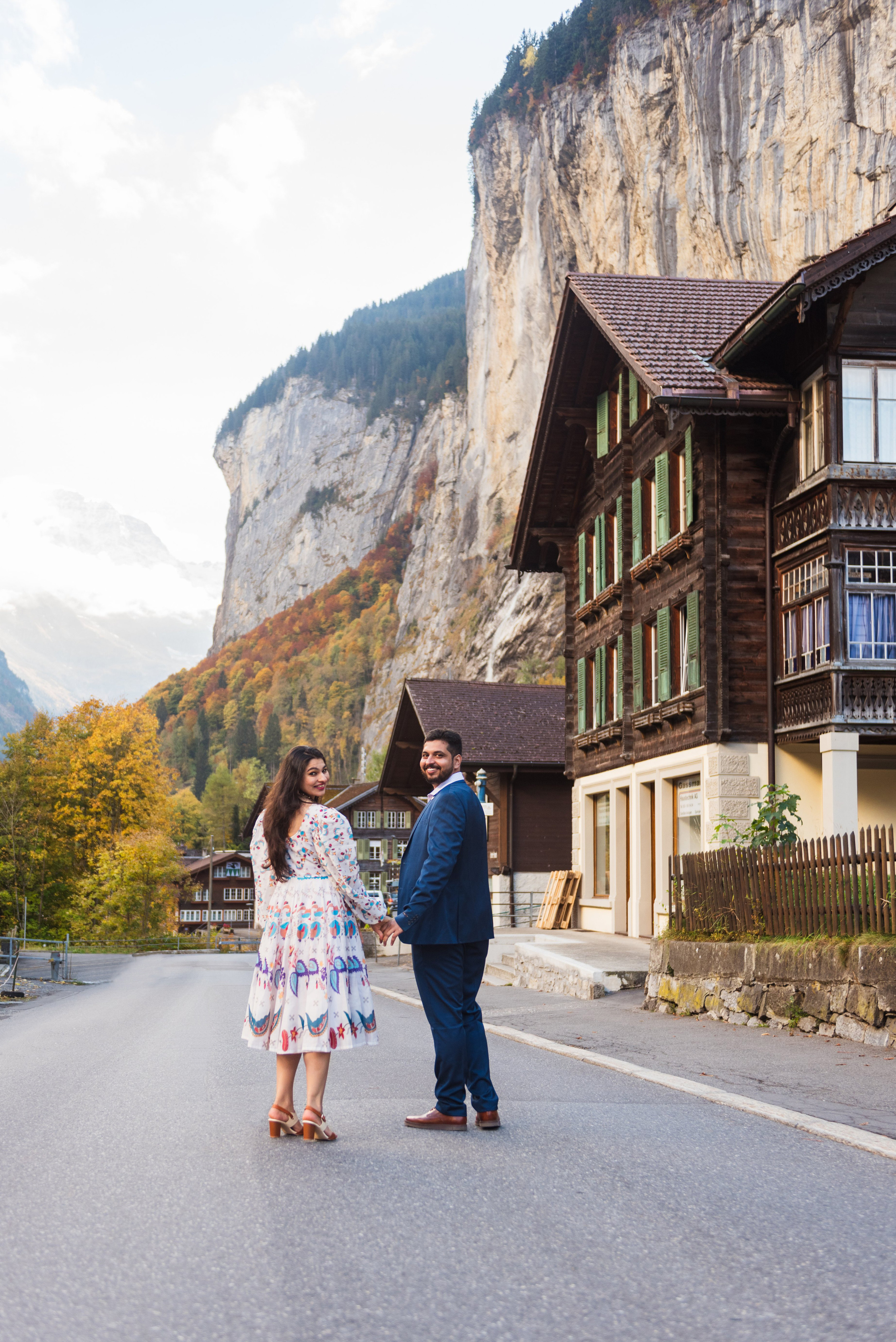Heena & Aman (Lauterbrunnen, Wengen). Photographer in Interlaken area