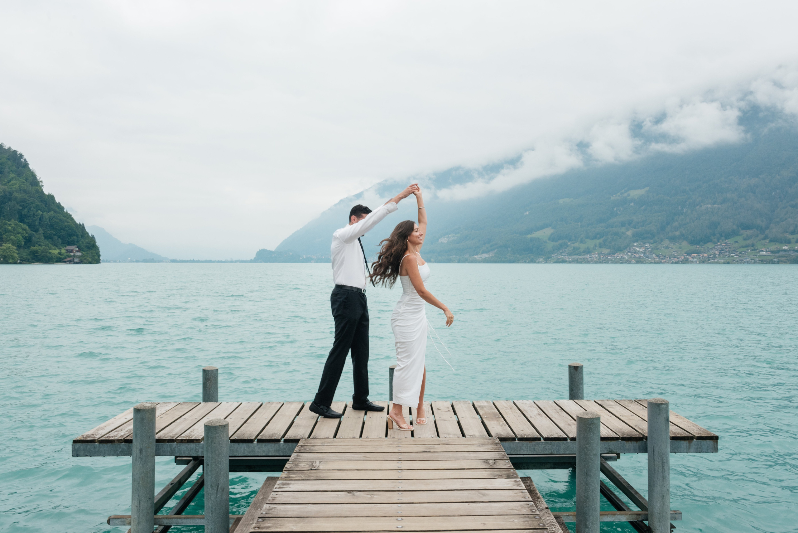 Brittany & Joseph (Iseltwald, Lauterbrunnen). Photographer in Interlaken area