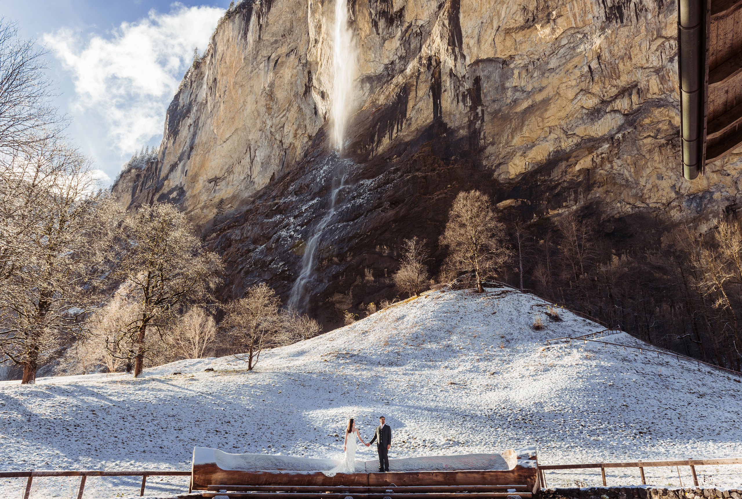 Lynda & Troy (Lauterbrunnen, Wengen). Photographer in Interlaken area