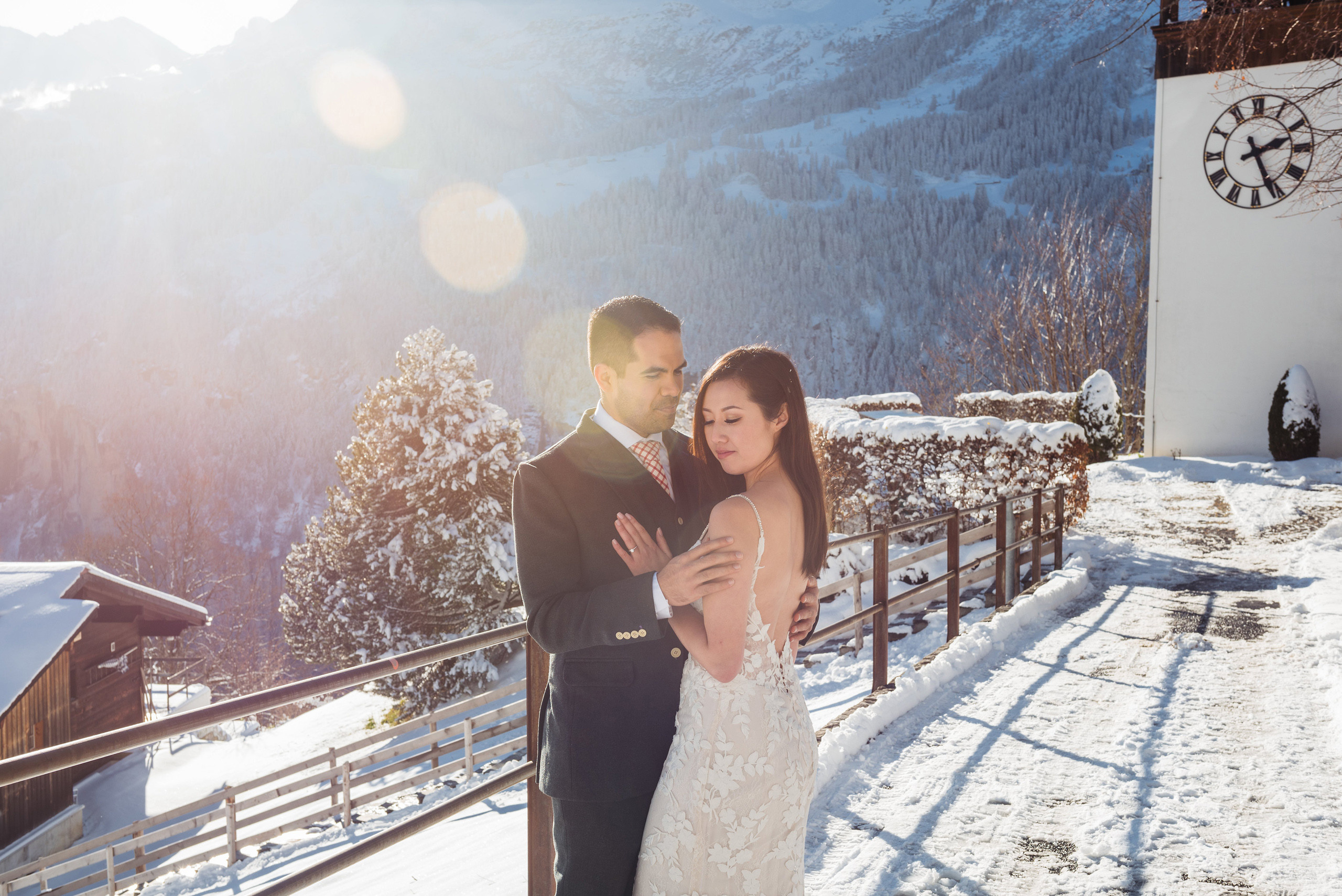Lynda & Troy (Lauterbrunnen, Wengen). Photographer in Interlaken area