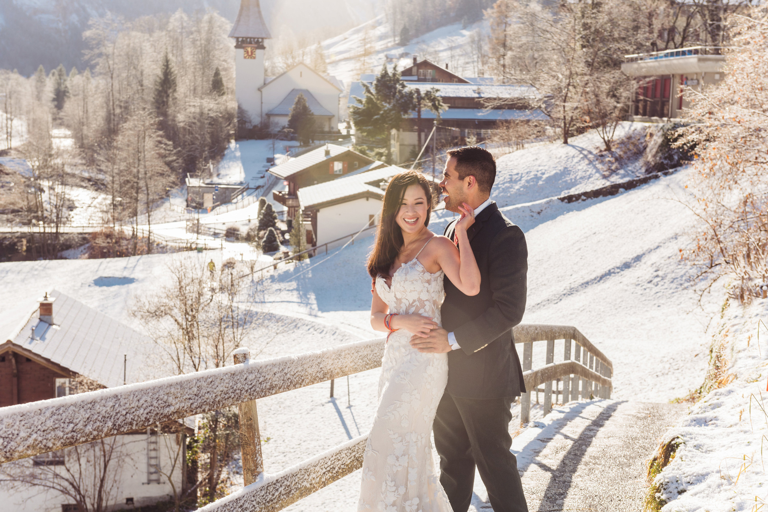 Lynda & Troy (Lauterbrunnen, Wengen). Photographer in Interlaken area