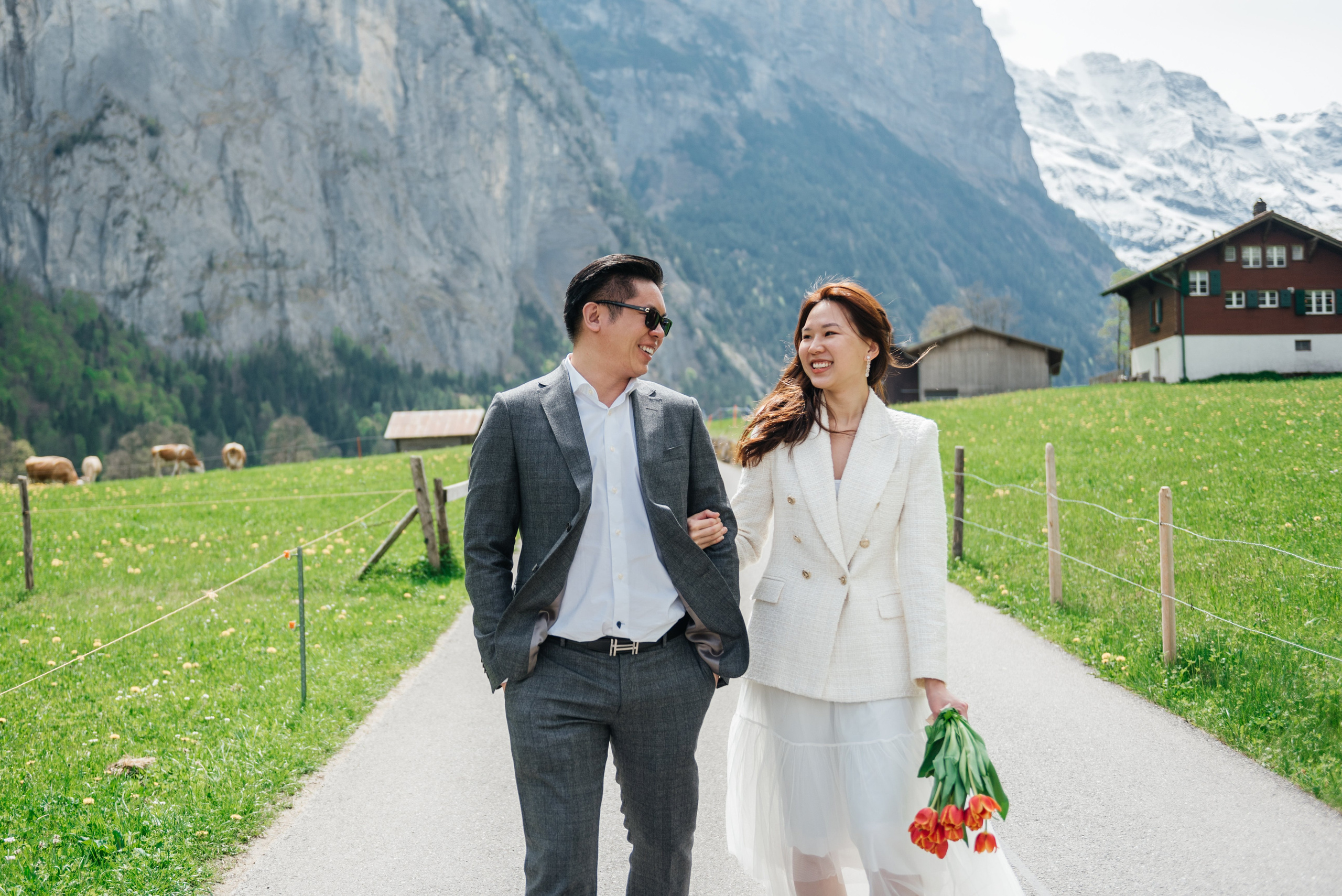 Hazel & Max (Lauterbrunnen, Wengen). Photographer in Interlaken area