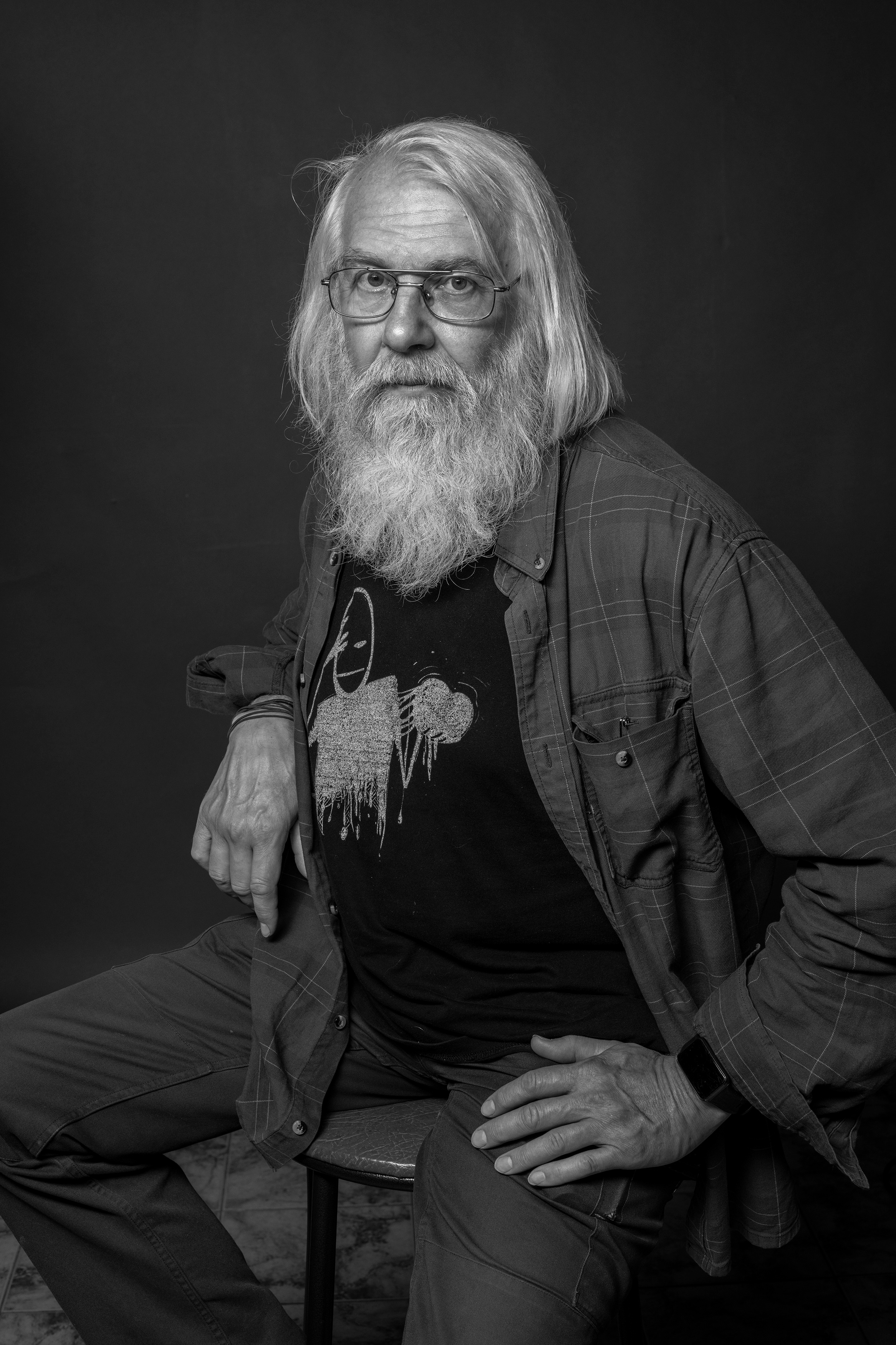 Лев Беридзе и Владимир Ефимов, эмоциональный ч/б портрет. Фотограф в городе Электросталь Ногинск Москва — Алексей Закхеев